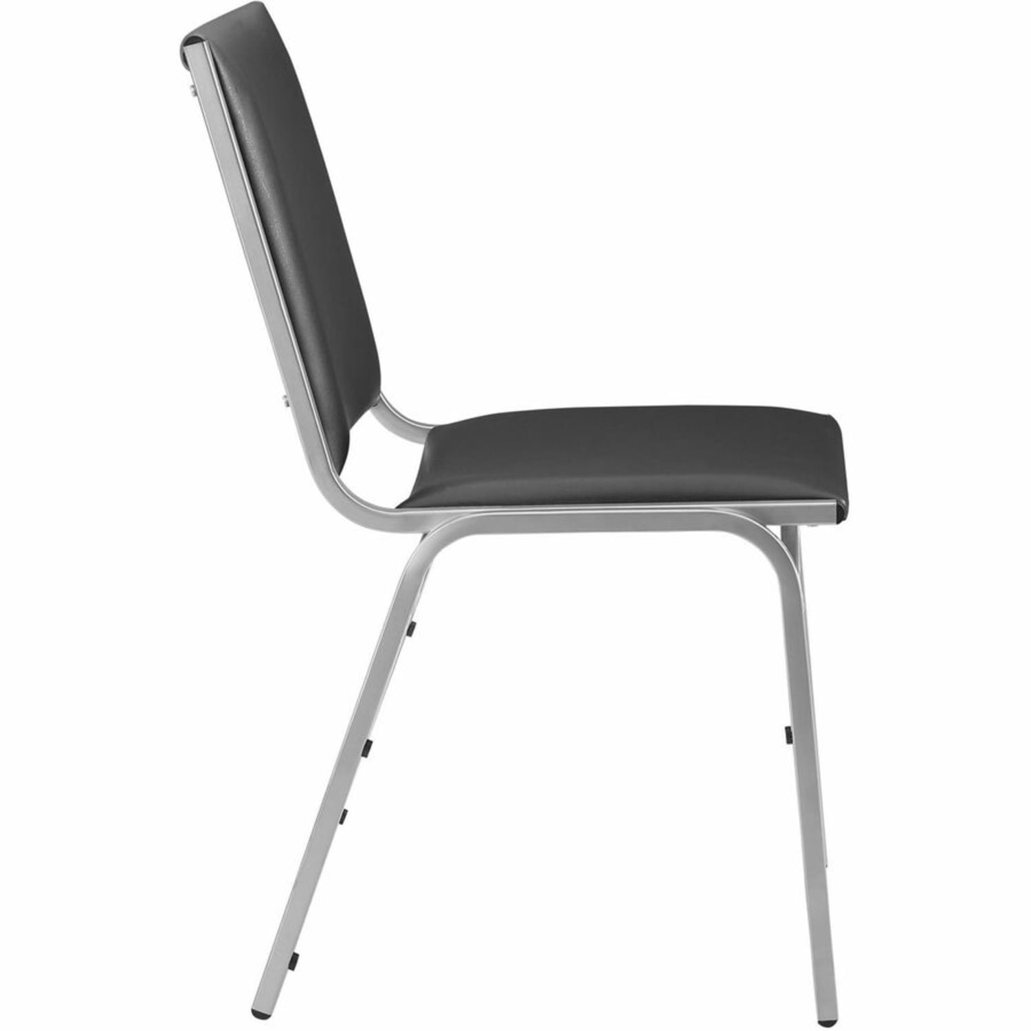 Lorell Padded Vinyl Seat Vinyl Back Stacking Chair 16 15in Seat Width Black SeatChrome Frame Quantity 4 PopularChairscom Lorell Padded Vinyl Seat Vinyl Back Stacking Chair 16 15in Seat Width Black SeatChrome Frame Quantity 4 PopularChairscom