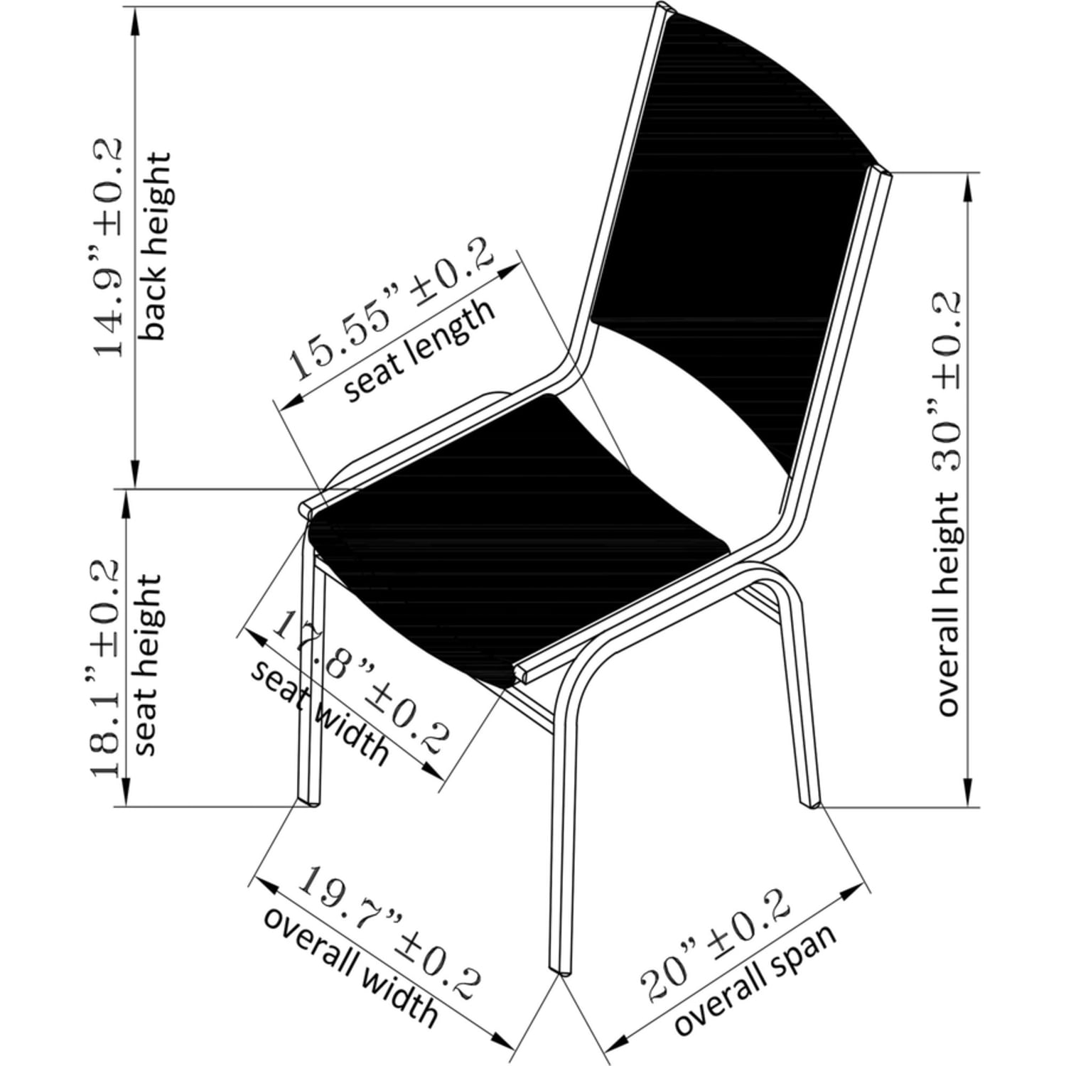 Lorell Padded Vinyl Seat Vinyl Back Stacking Chair 16 15in Seat Width Black SeatChrome Frame Quantity 4 PopularChairscom Lorell Padded Vinyl Seat Vinyl Back Stacking Chair 16 15in Seat Width Black SeatChrome Frame Quantity 4 PopularChairscom