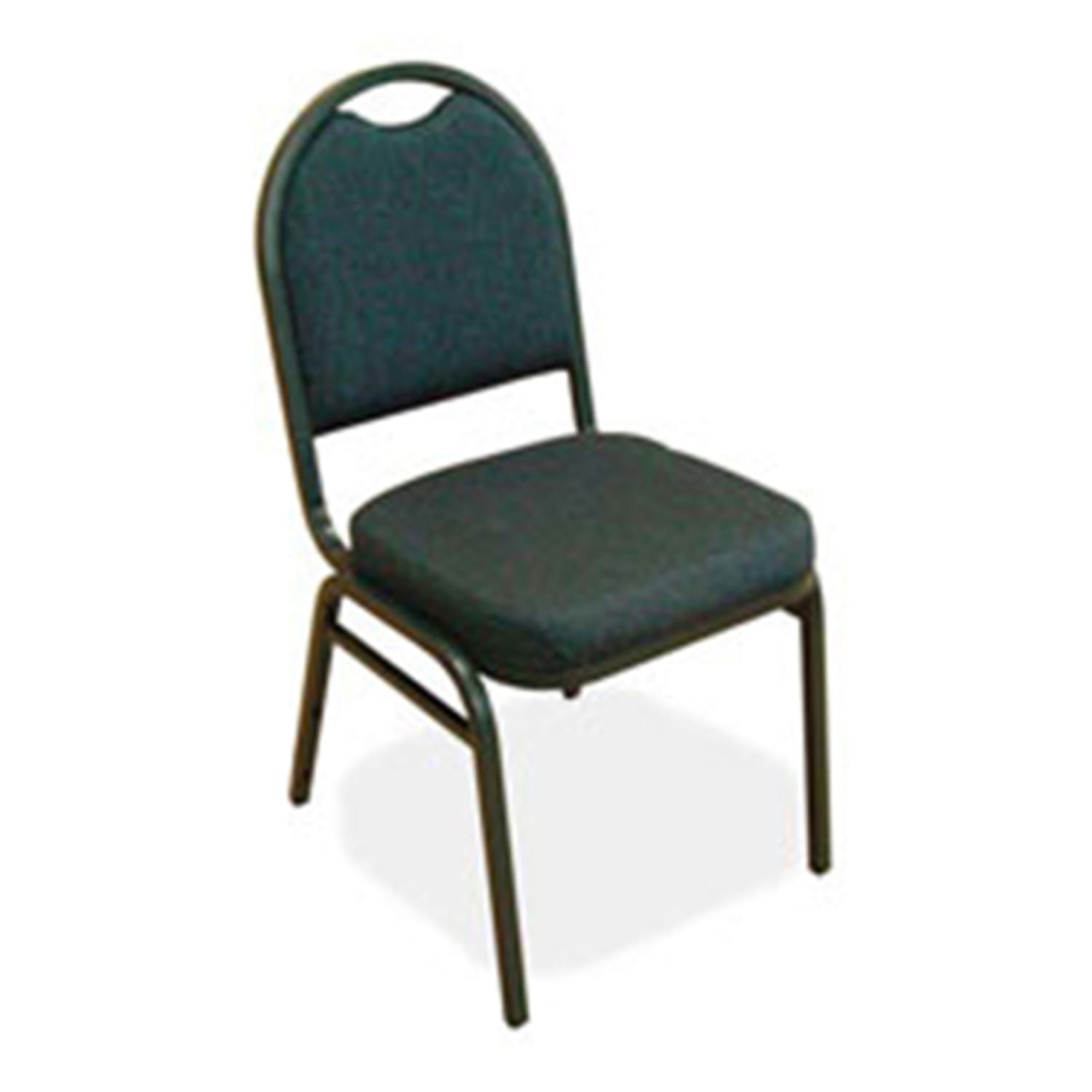 Lorell Banquet Padded Fabric Seat Fabric Back Stacking Chair 16 1516in Seat Width Blueberry SeatCharcoal Frame Quantity 4 PopularChairscom