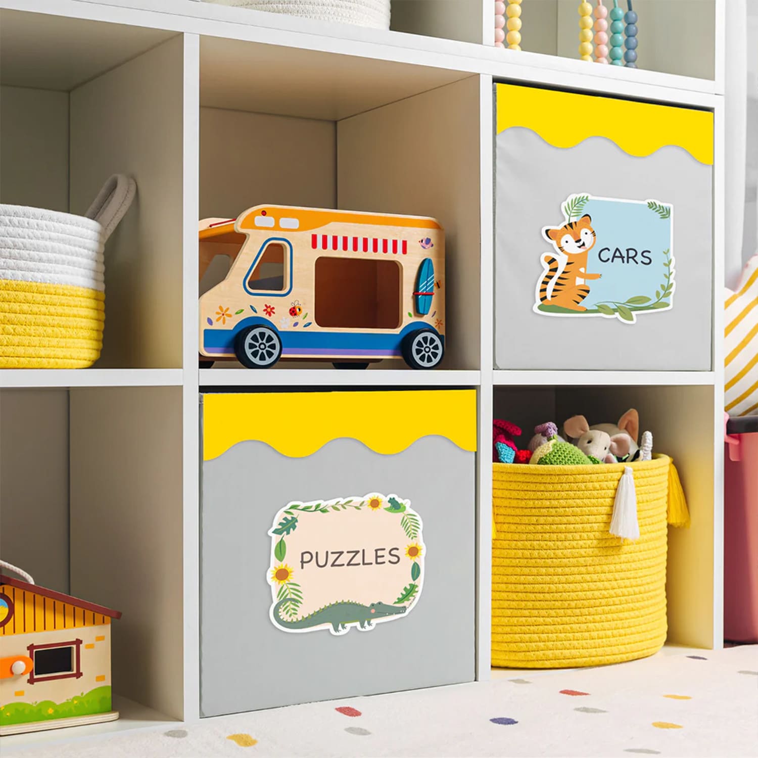 Creative Teaching Press EZ Border, 3in x 24in Strips, Core Decor Yellow Wavy, 48 Feet Per Pack, Set Of 3 Packs - Image 6