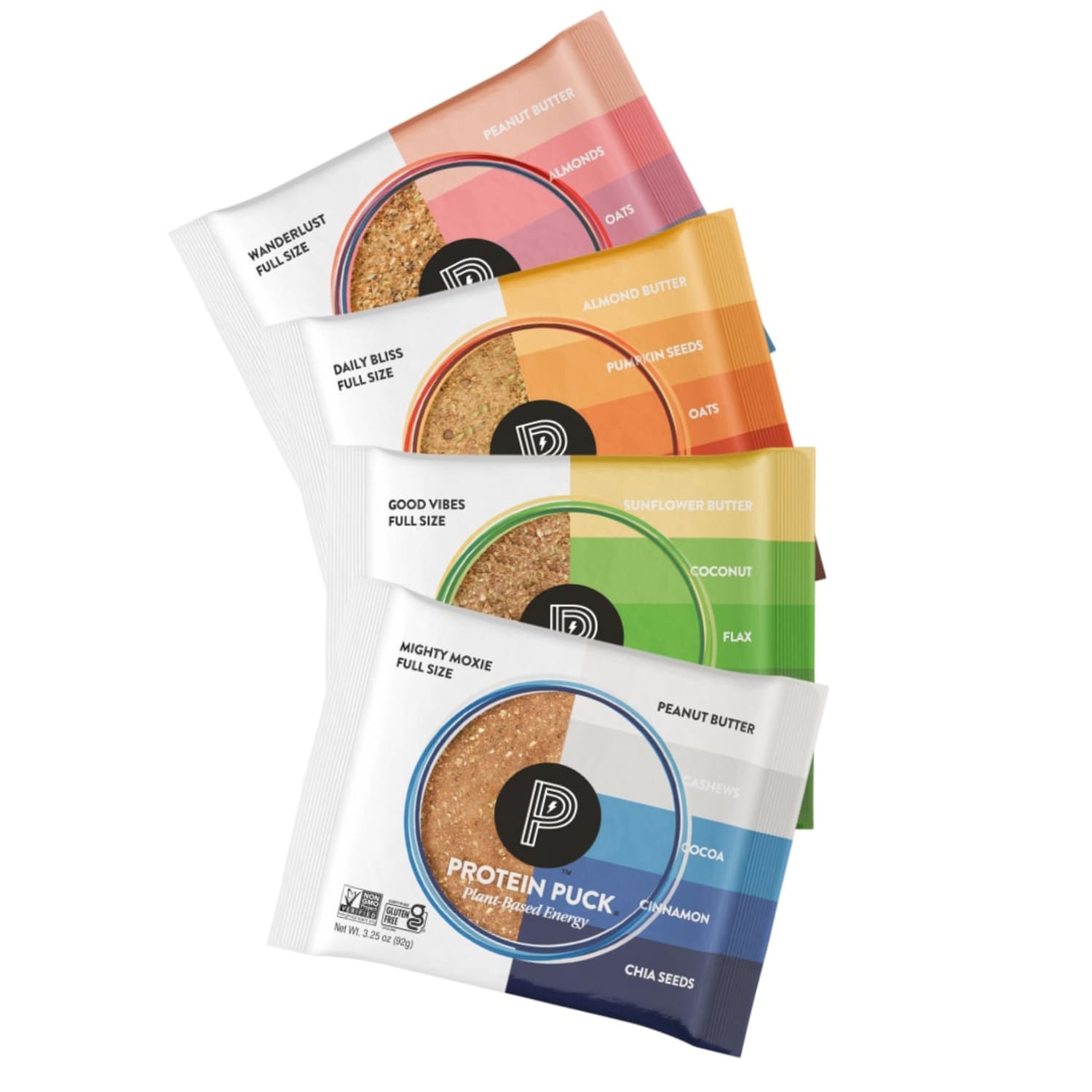 Protein Puck, Variety Pack of 3.25 oz pucks.  4 each - Wanderlust, Daily Bliss, Good Vibes, Mighty Moxie - 16-3.25 oz - Image 3
