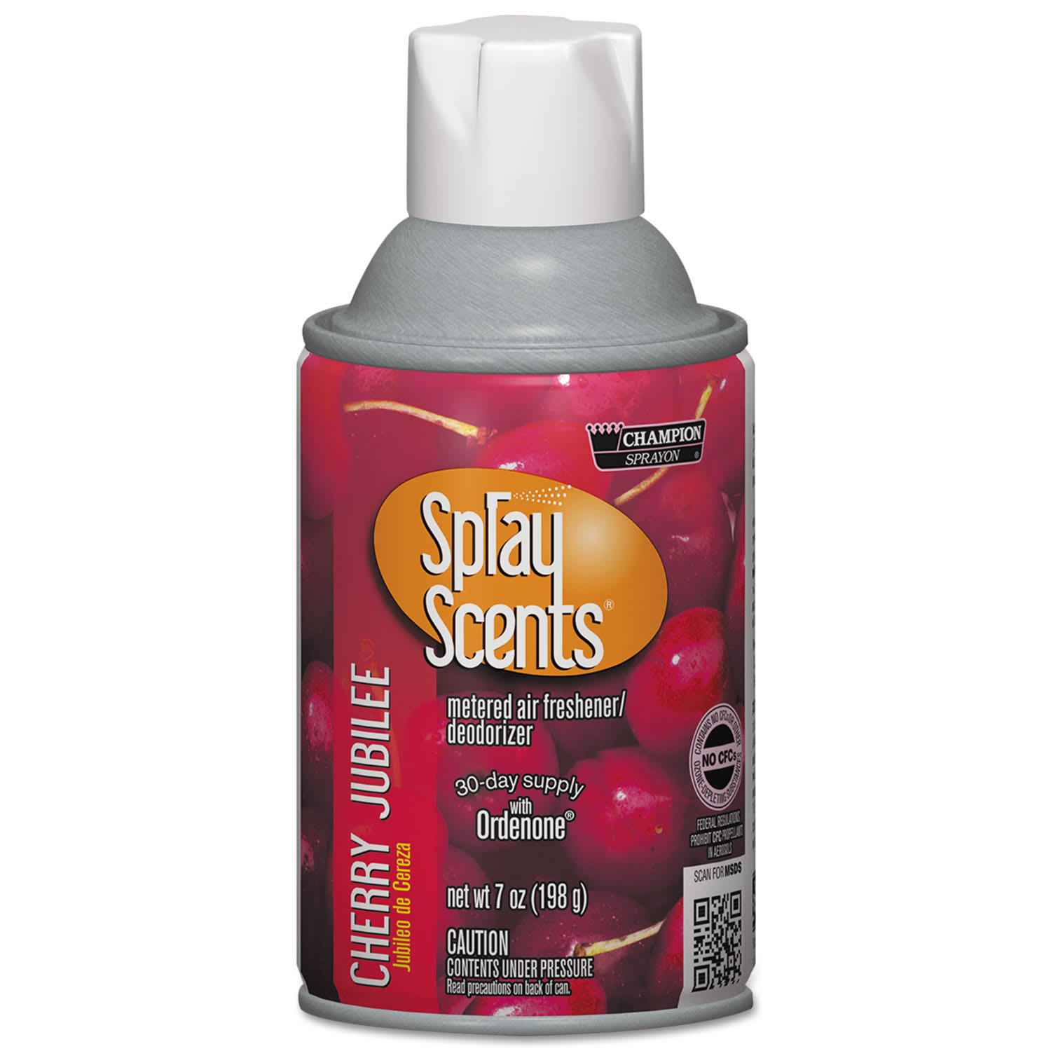 Chase Products Champion Sprayon SPRAYScents Metered Air Freshener Refill, Cherry Jubilee, 7 oz Aerosol Spray, 12/Carton - Image 3
