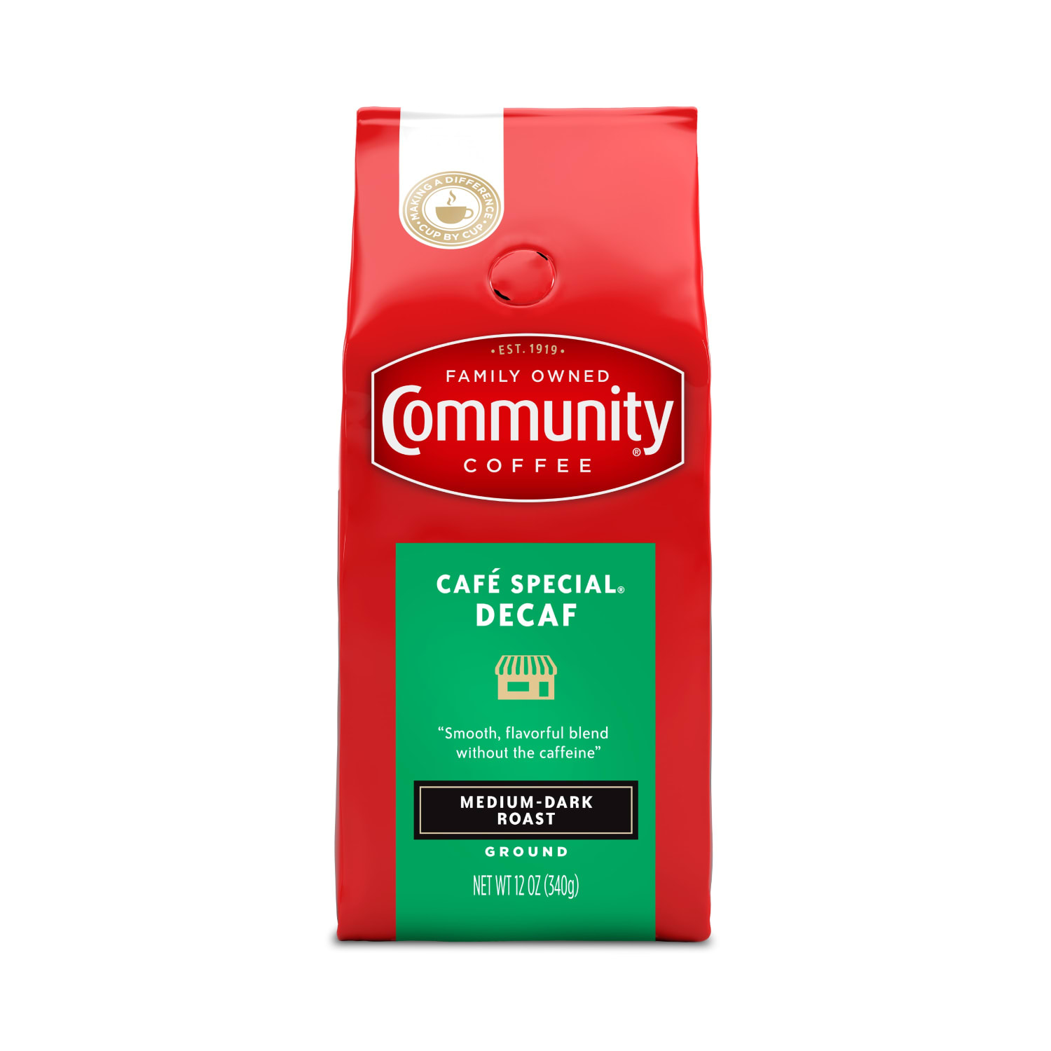 Community Coffee Arabica Ground Coffee, Cafe Special Decaf, 12 Oz Per Bag, Carton Of 6 Bags - Image 3