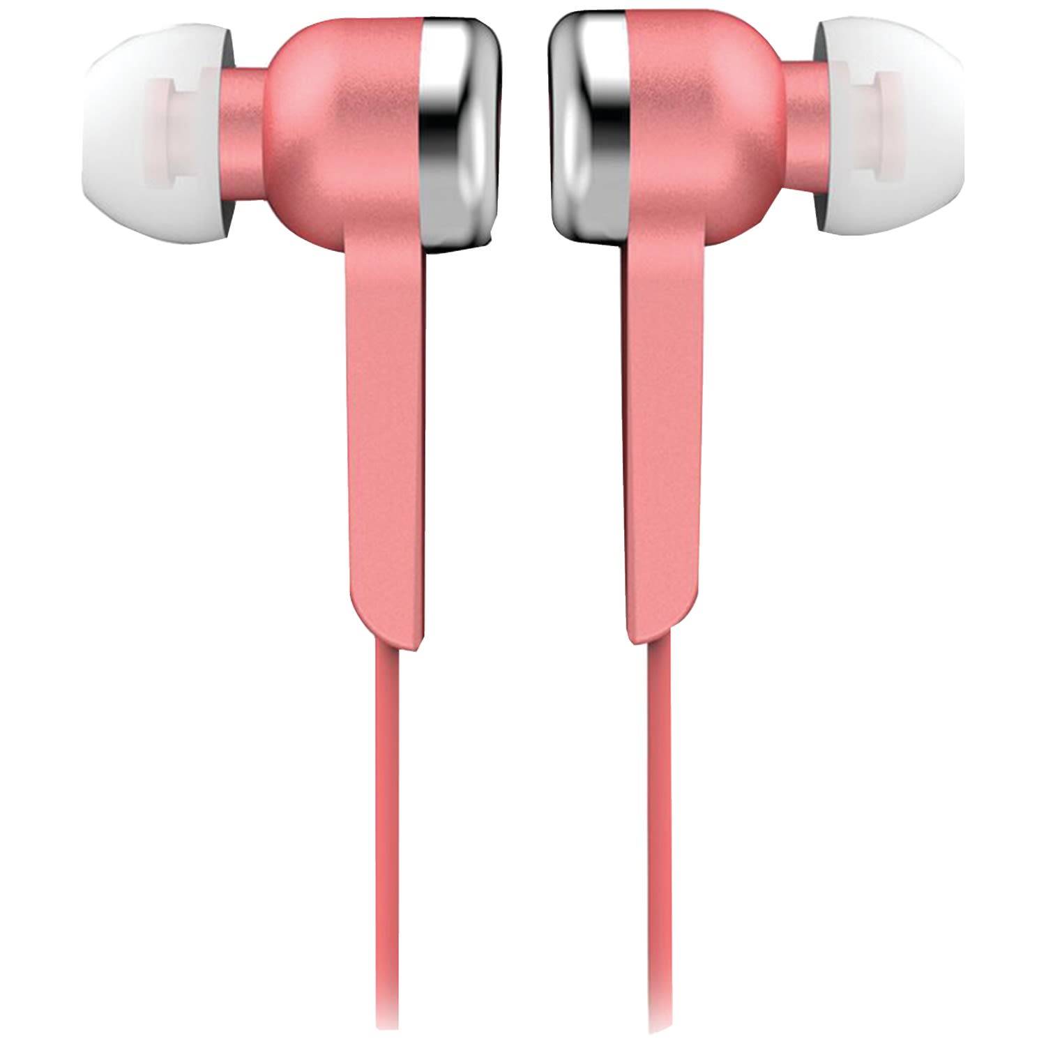 IQ Sound Digital Stereo Earphones - Stereo - Wired - Earbud - Binaural - In-ear - 4 ft Cable - Pink