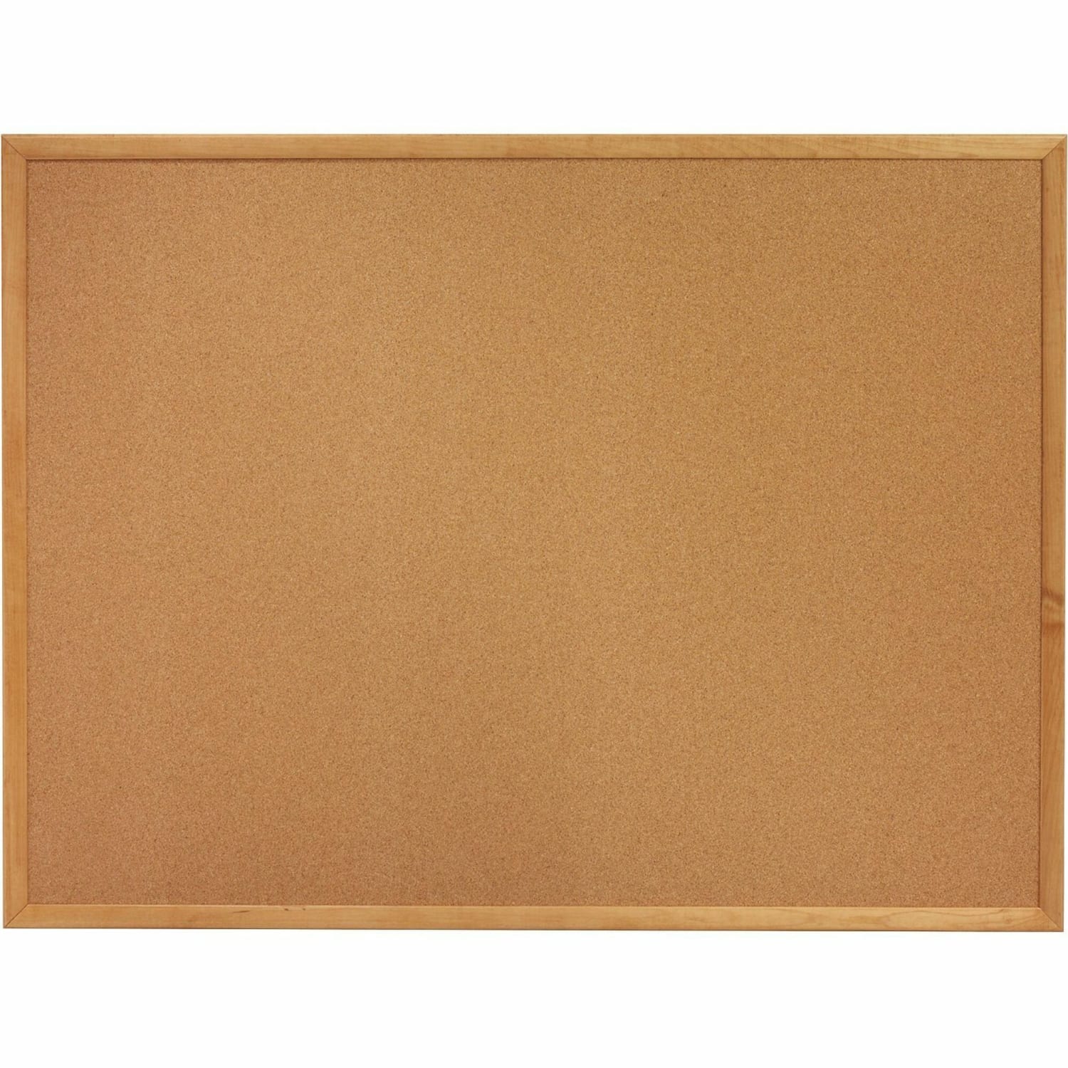 Lorell Wood Frame Cork Board, 72in x 48in, Wood Frame With Oak Finish - Image 3