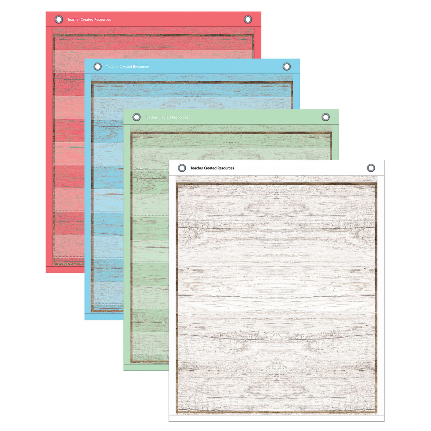 Teacher Created Resources Magnetic Mini Pocket Chart, 14in x 17in, Painted Wood