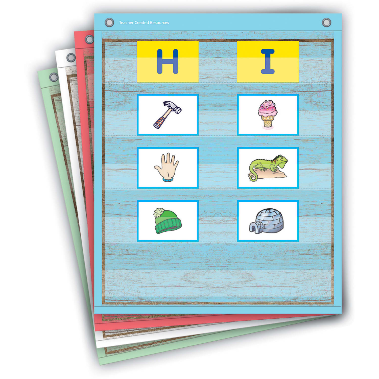 Teacher Created Resources Magnetic Mini Pocket Chart, 14in x 17in, Painted Wood - Image 3