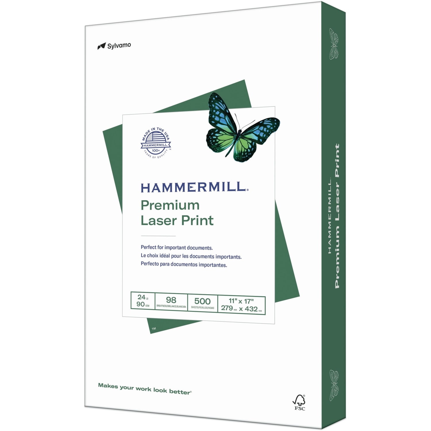 Hammermill Premium Laser Paper, 5 Reams, White, Ledger Size (11in x 17in), 24 Lb, 98 Brightness, Ream Of 500 Sheets - Image 5