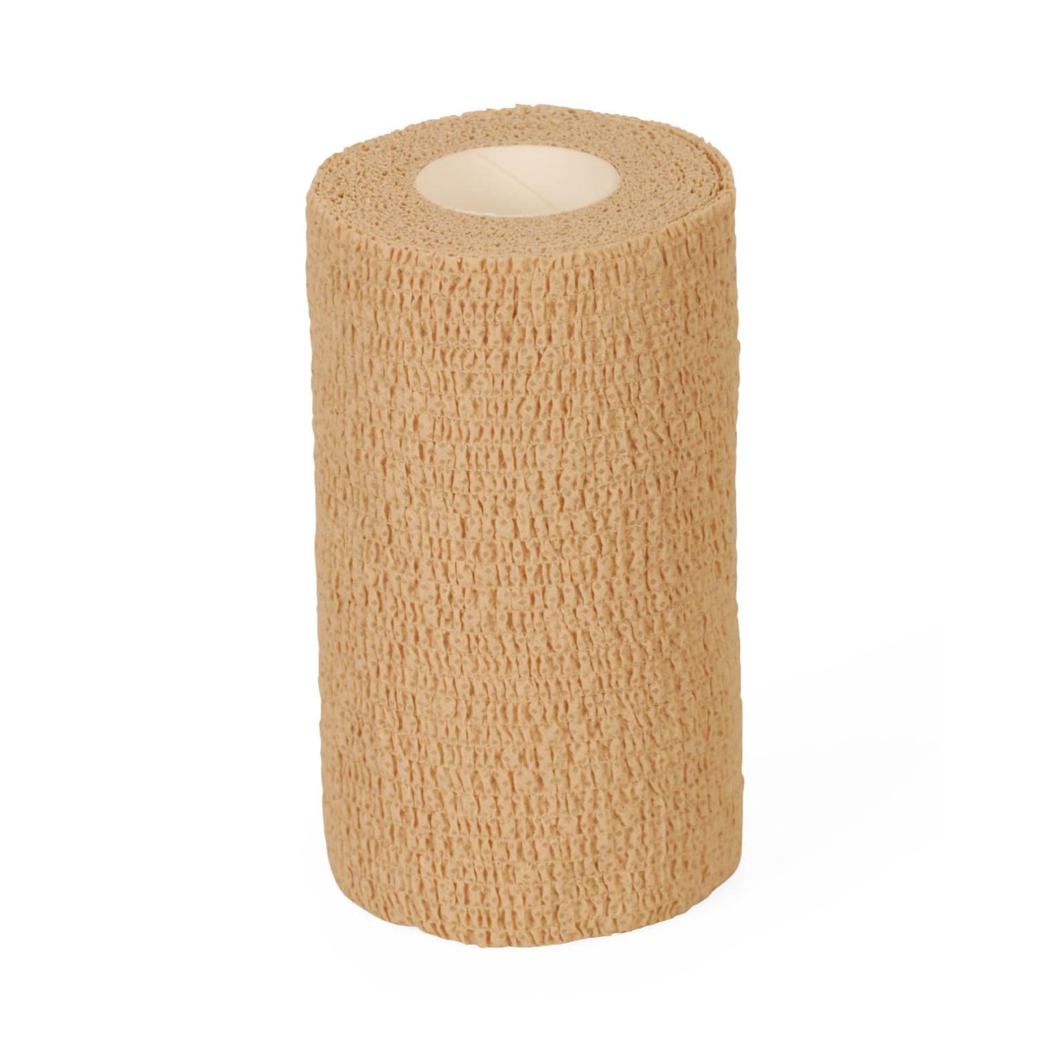 Medline Caring Non-Sterile Latex Self-Adherent Wraps, 6in x 5 Yd., Tan, Pack Of 12