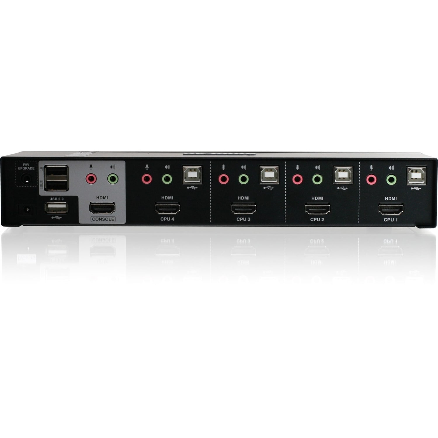 IOGEAR MiniView 4-Port HDMI Multimedia KVM Switch with Audio - 4 x 1 - 4 x HDMI Video, 4 x Type B Keyboard/Mouse - Image 4