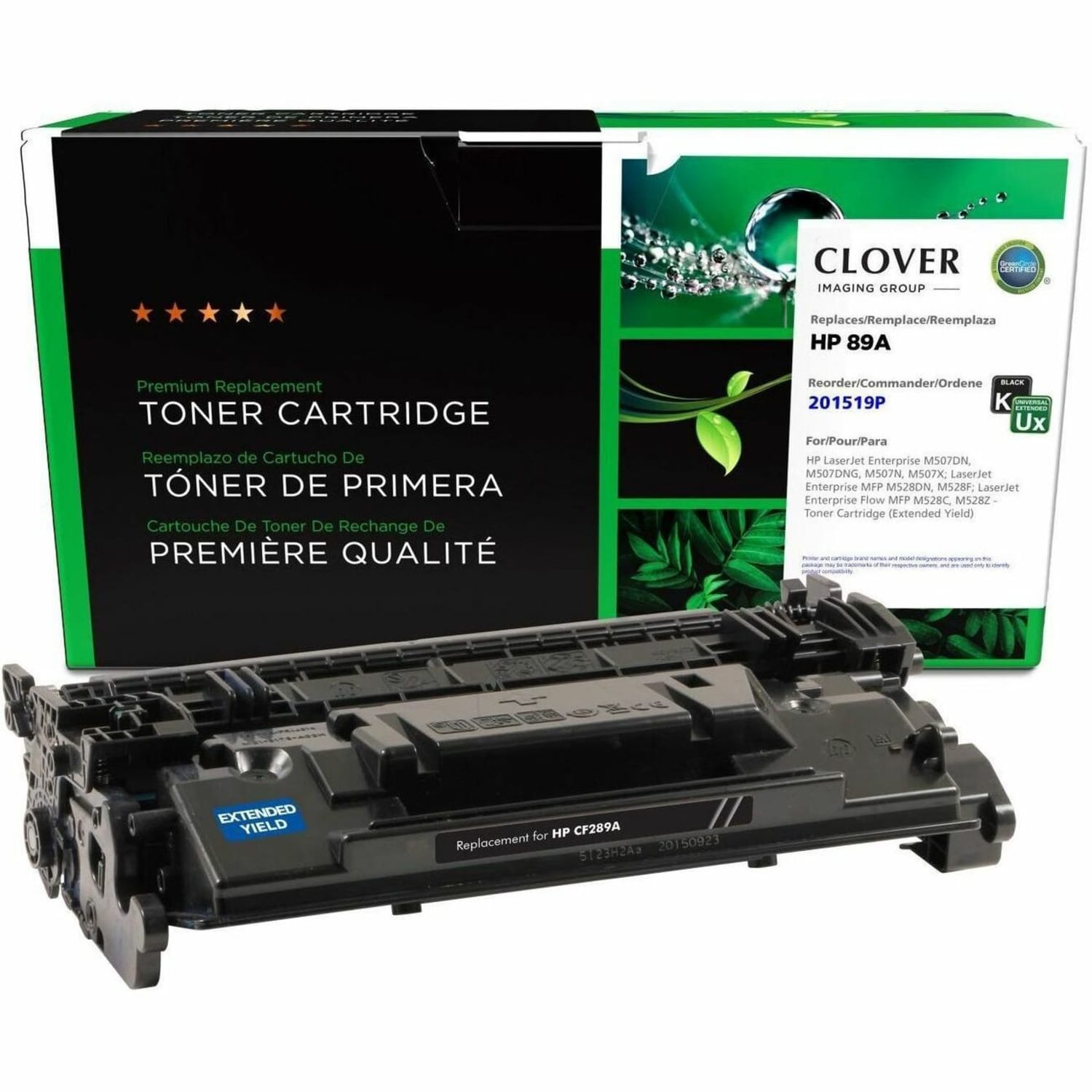 Office Depot Brand 201519P Remanufactured Black Extended Yield Toner Cartridge Replacement for HP 89A