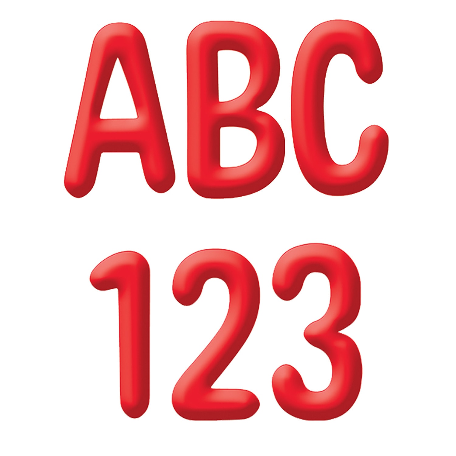 Eureka 4in Deco Letters, Color My World Solid Red, 180 Letters Per Pack, Set Of 3 Packs - Image 3