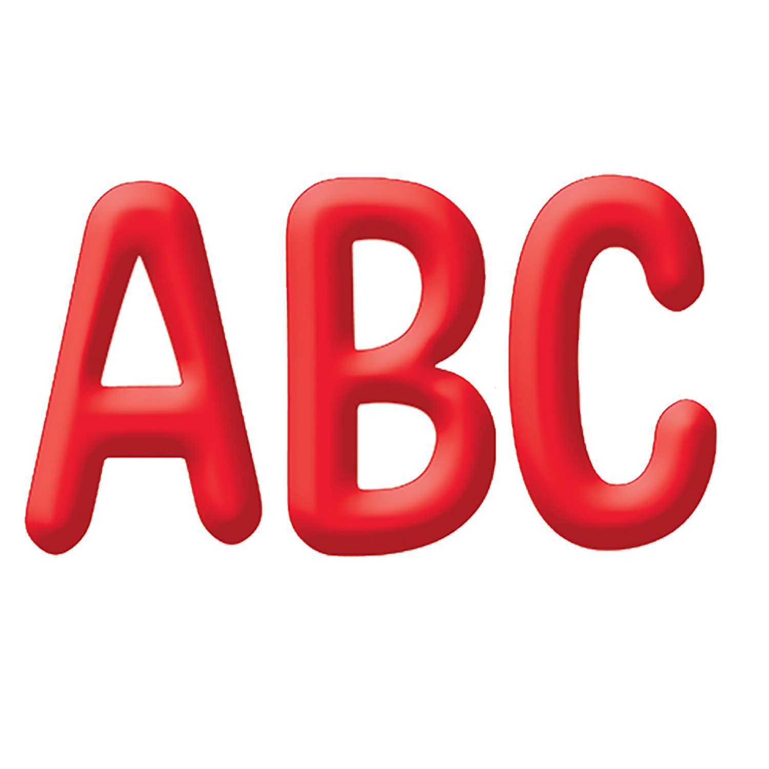 Eureka 4in Deco Letters, Color My World Solid Red, 180 Letters Per Pack, Set Of 3 Packs - Image 5
