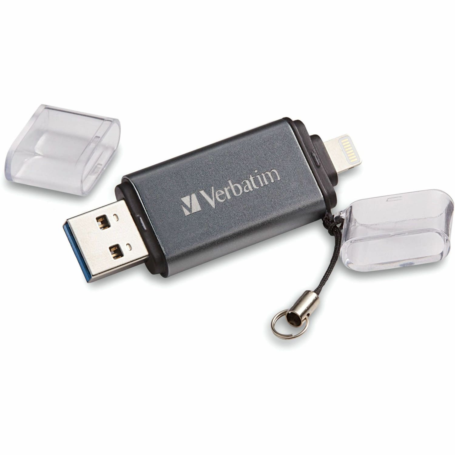 Verbatim 32GB Store "n Go Dual USB 3.2 Gen 1 Flash Drive for Apple Lightning Devices - Graphite - 32GB Graphite - Image 3