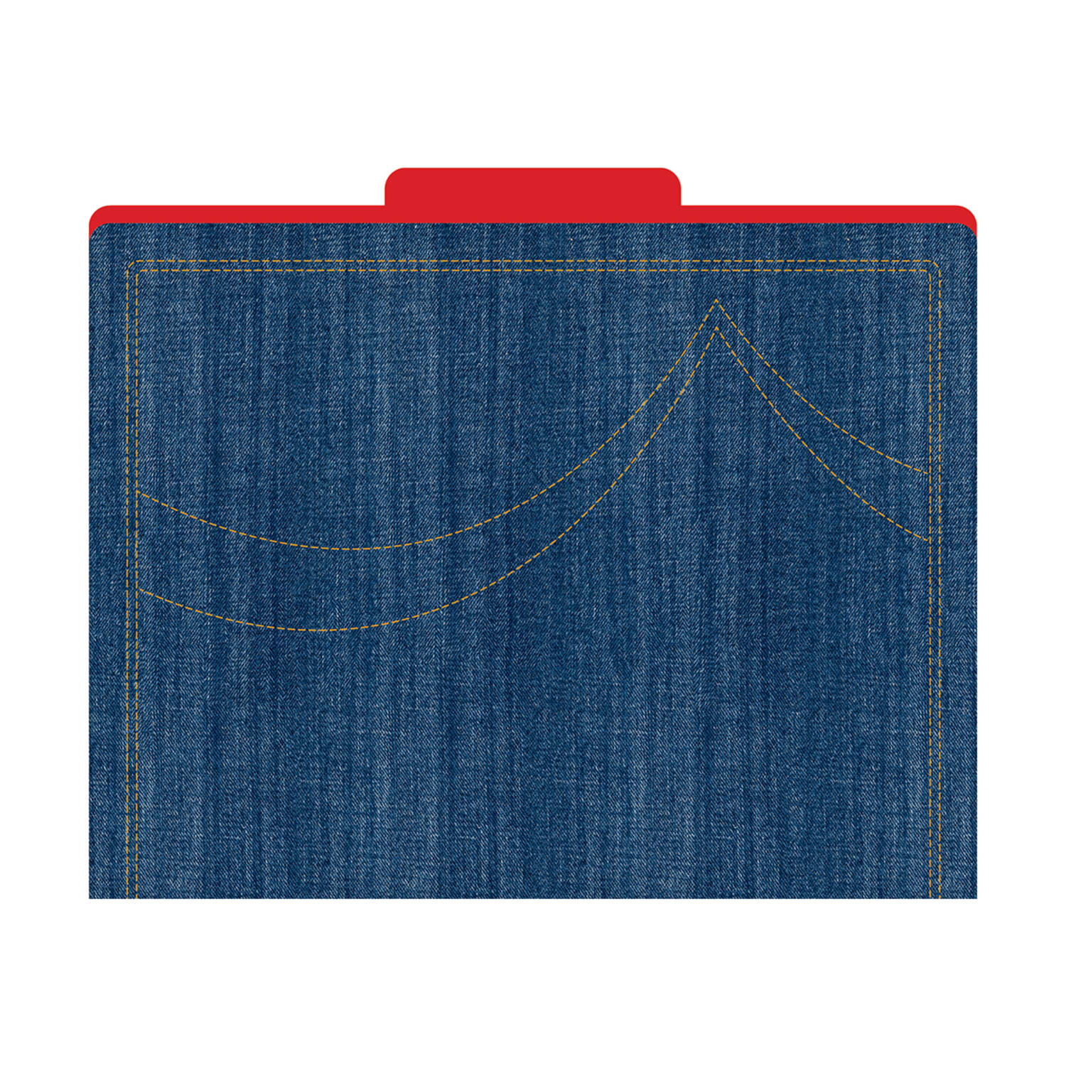 Barker Creek Tab File Folders, 8 1/2in x 11in, Letter Size, Denim, Pack Of 12