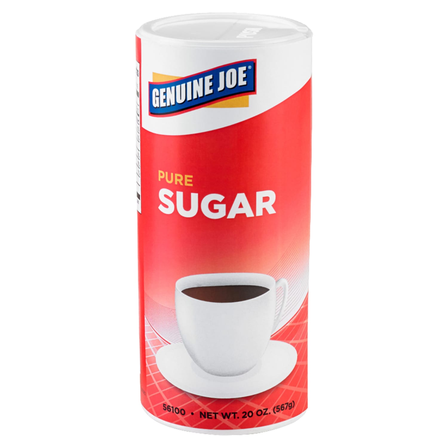 Genuine Joe Pure Sugar Canisters, 20 Oz., Pack Of 3