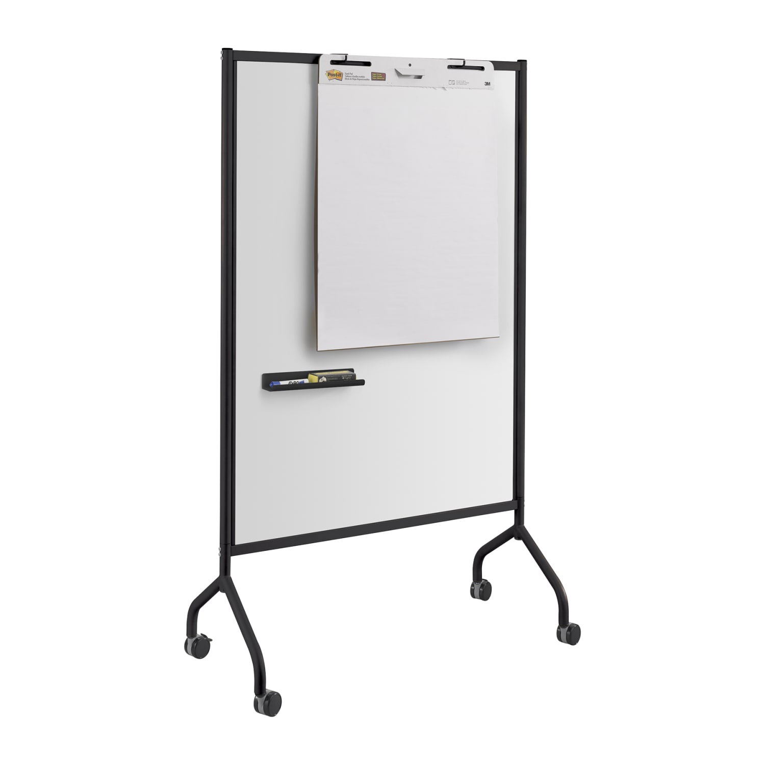 Safco Impromptu Full Magnetic Dry-Erase Whiteboard Screen, 42in x 72in, Steel Frame With Black Finish - Image 3