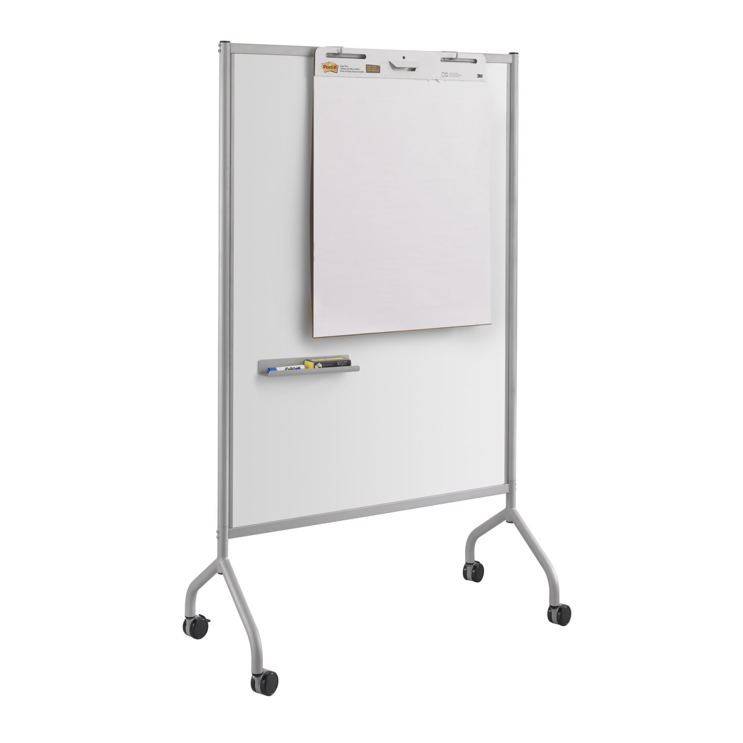 Safco Impromptu Full Magnetic Dry-Erase Whiteboard Screen, 42in x 72in, Steel Frame With Gray Finish - Image 3