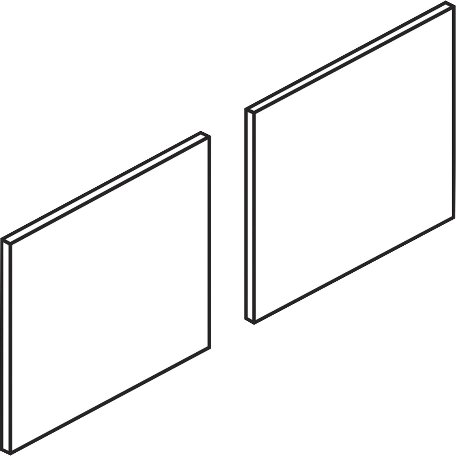 HON Mod 72in Hutch Door Set, Slate Teak - Image 3