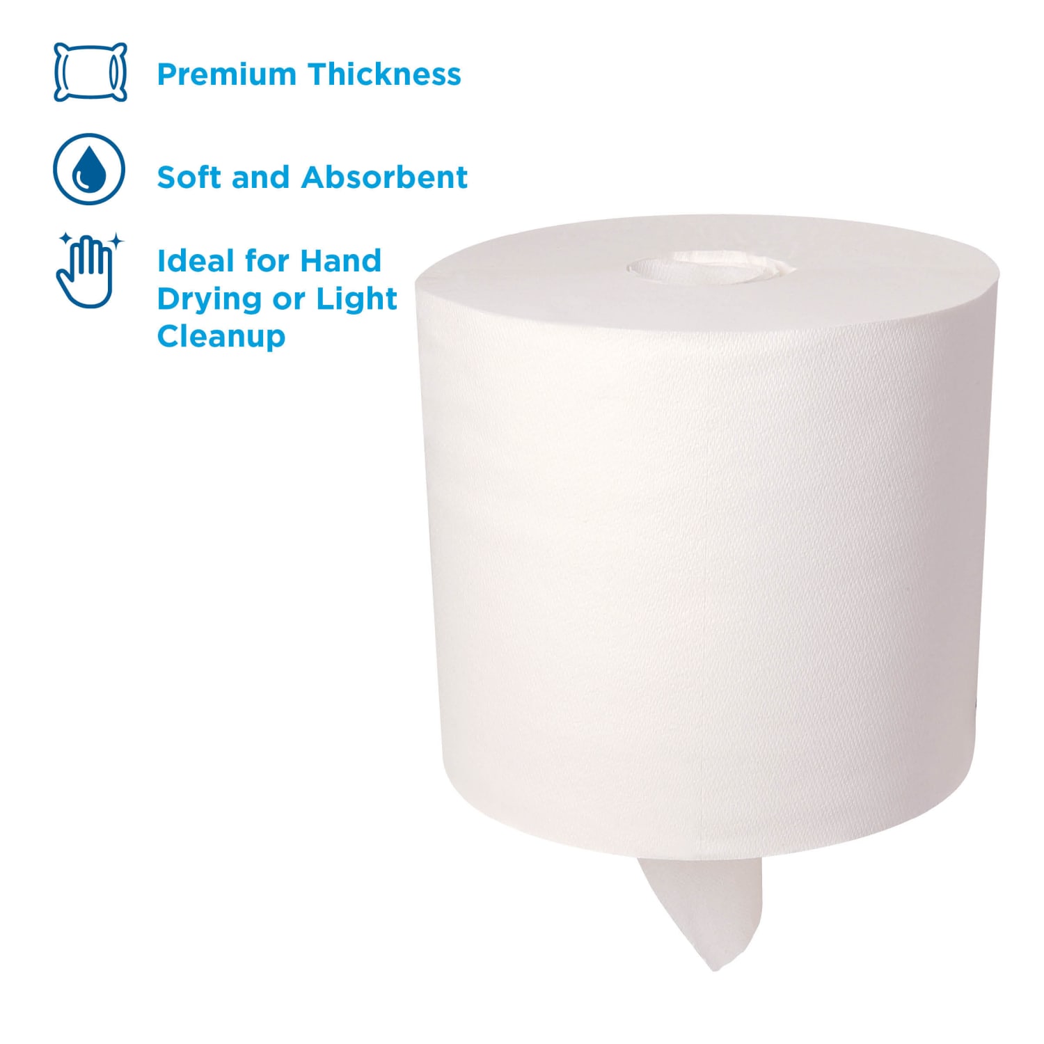 SofPull by GP PRO, 1-Ply, Centerpull Perforated Towels, White, 4 Rolls Per Case, 567 Sheets Per Roll - Image 3