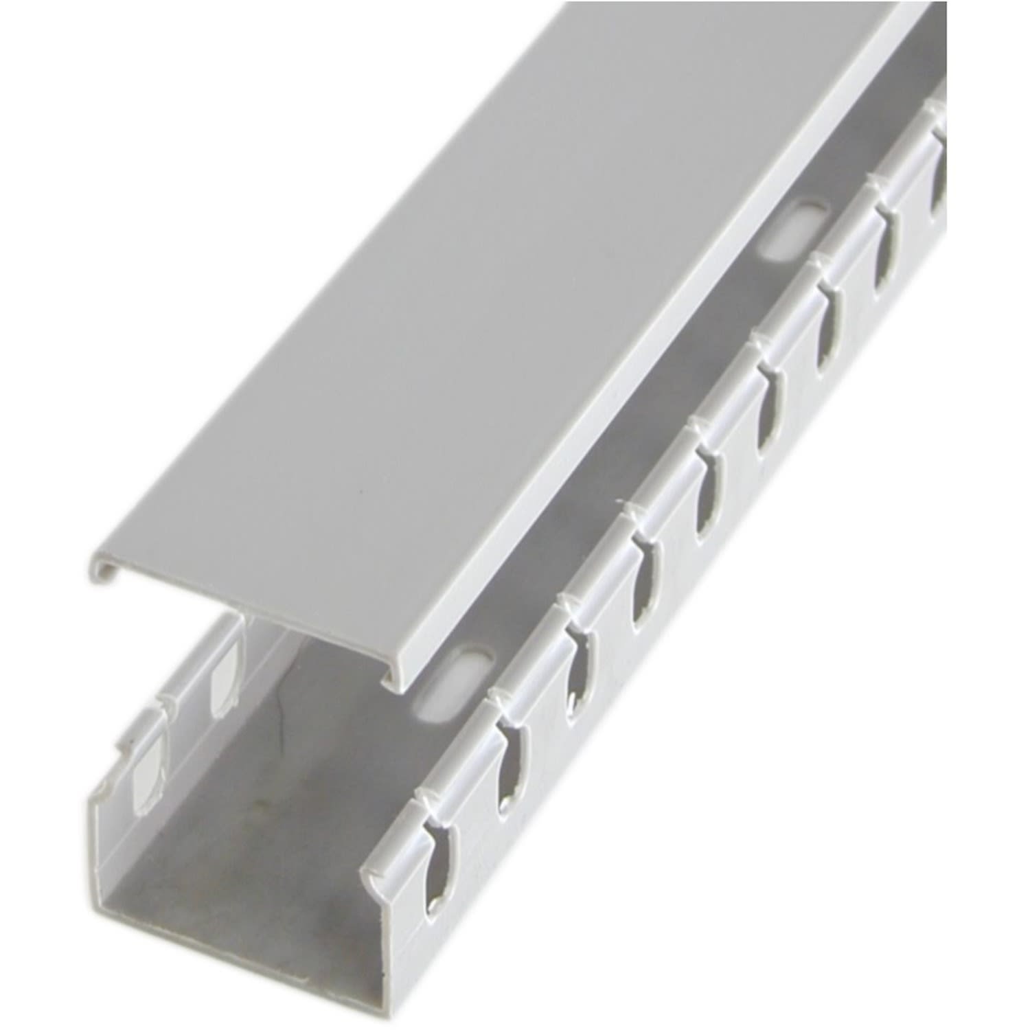 StarTech.com StarTech.com 2in x 1in Open Slot Wiring Cable Raceway Duct with Cover - Open Slot - Cable raceway - gray - 1.7 m - Image 3