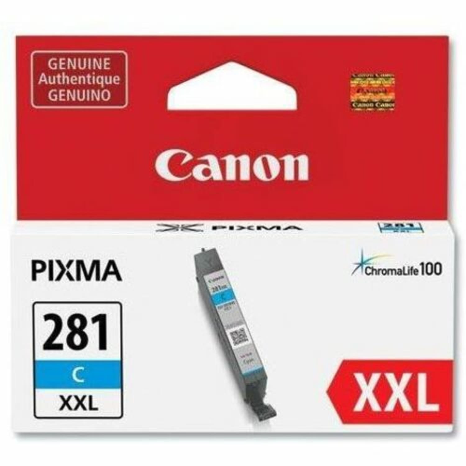 Canon CLI-281 ChromaLife 100+ Cyan Extra-High-Yield Ink Tank, CLI-281 XXL - Image 3