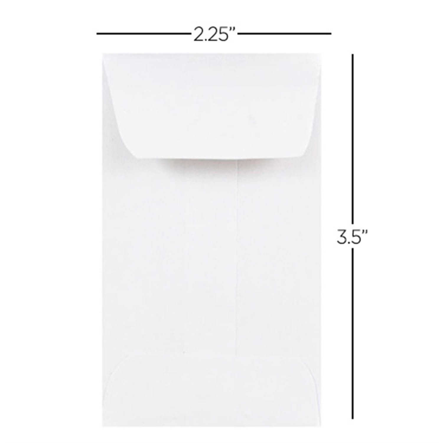 JAM Paper Coin Envelopes, #1, Gummed Seal, White, Pack Of 50 Envelopes - Image 4