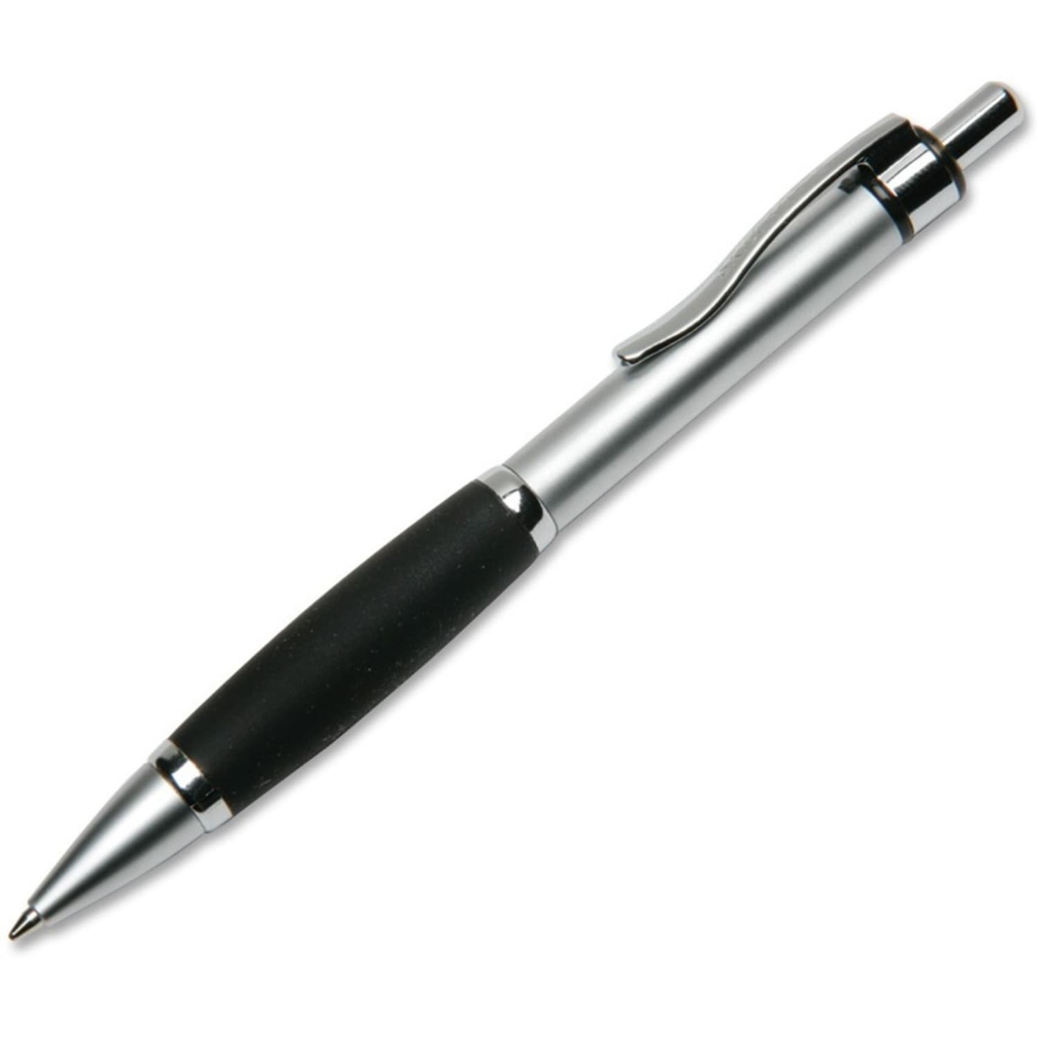 SKILCRAFT Metalgrip Ballpoint Pens, Fine Point, Black, Pack Of 12 Pens (AbilityOne) - Image 3
