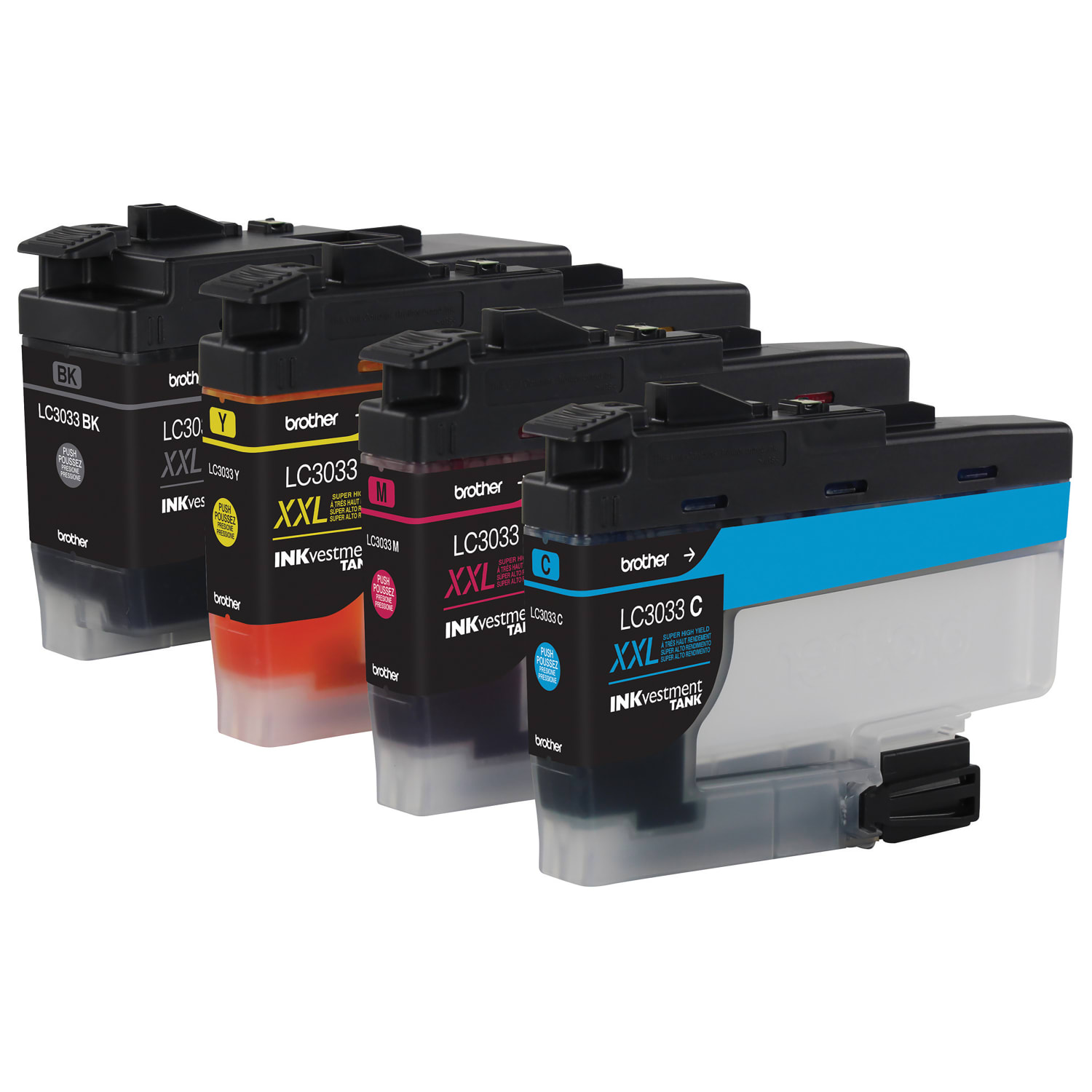 Brother LC3033 Genuine Black; Cyan; Magenta; Yellow High-Yield Multi-Pack Ink, Pack Of 4 Cartridges, LC30334PKS - Image 4