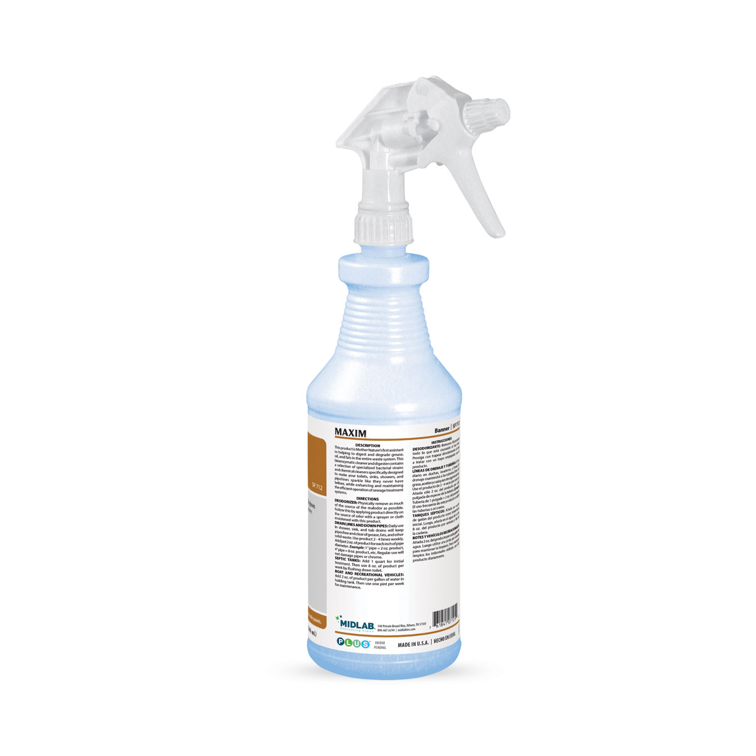 Maxim Banner Bio-Enzymatic Cleaner, Safe-to-Ship, Fresh Scent, 32 oz Bottle, 6/Carton - Image 4