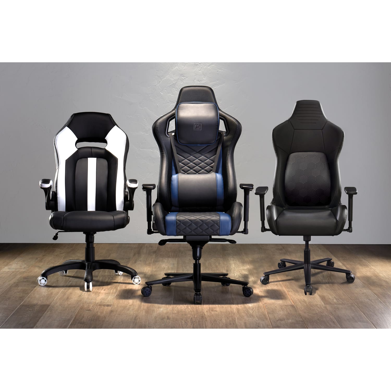 RS Gaming Vertex Ergonomic Faux Leather High-Back Gaming Office Chair, Black, BIFMA Compliant - Image 8