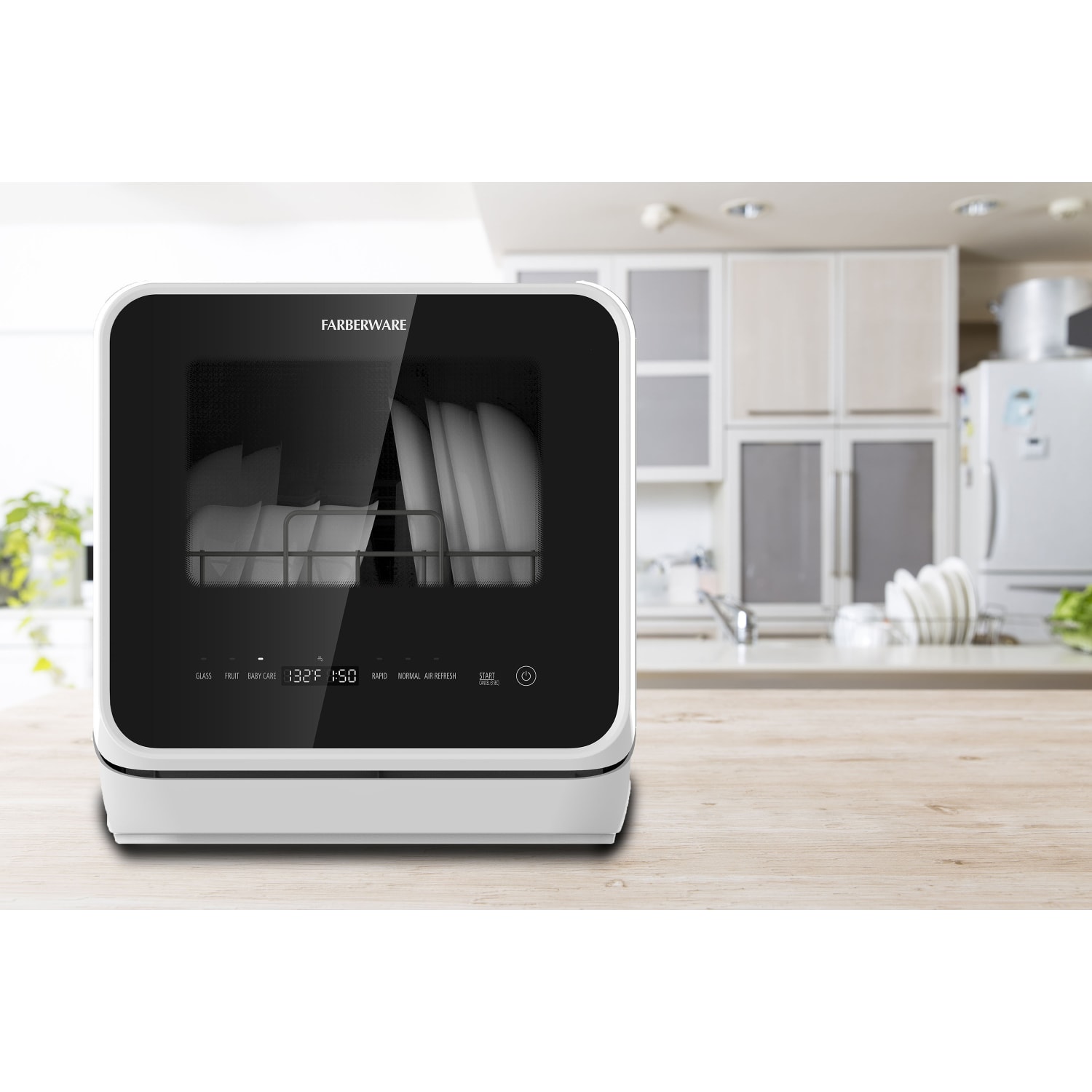 Farberware Professional FDW05AS Counter-Top Dishwasher, White/Matte Black - Image 3