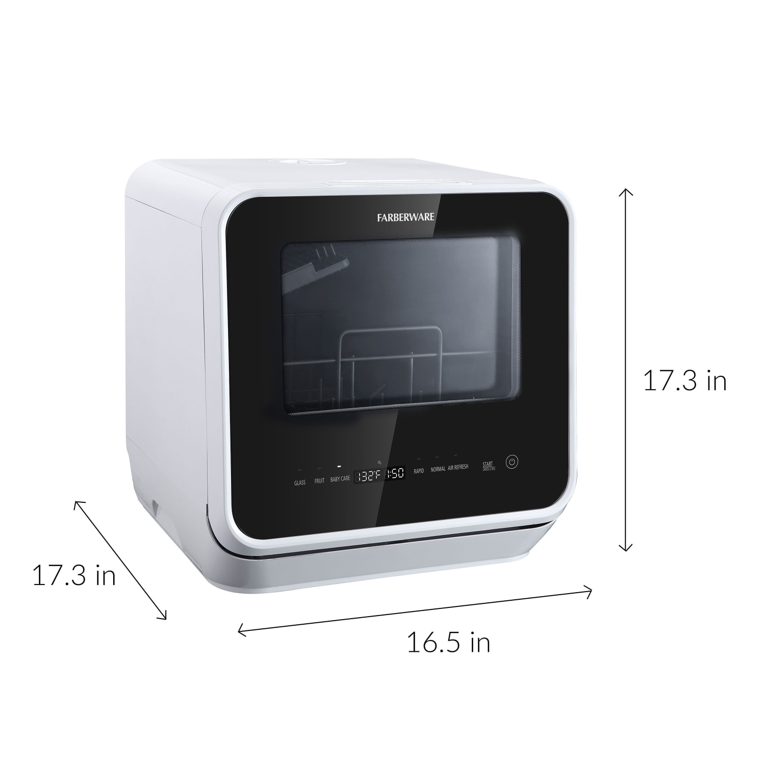 Farberware Professional FDW05AS Counter-Top Dishwasher, White/Matte Black - Image 4