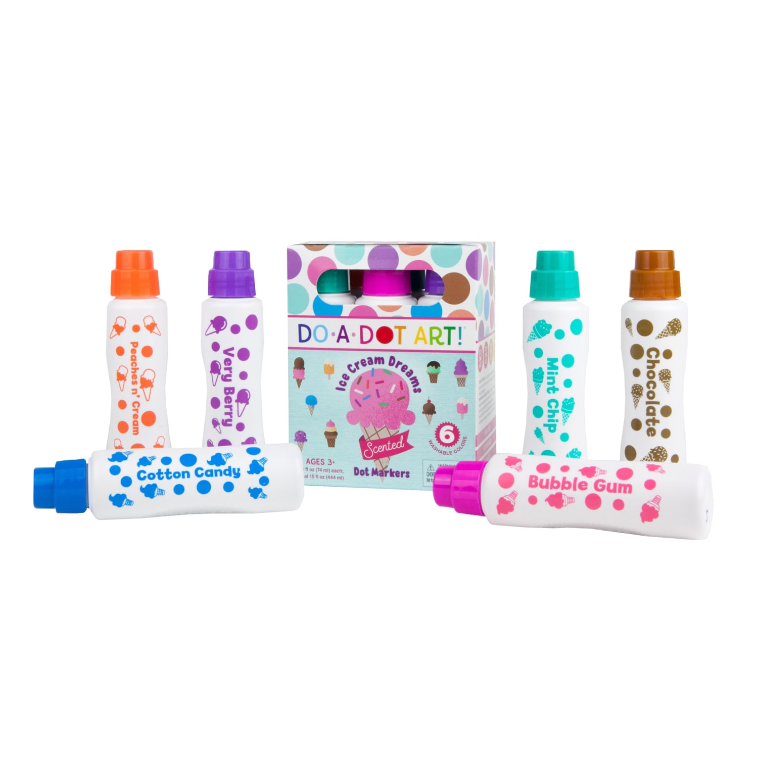 Do-A-Dot Art! Ice Cream Dreams Dot Markers, Broad Point, Assorted Colors, Pack Of 6 Markers - Image 3