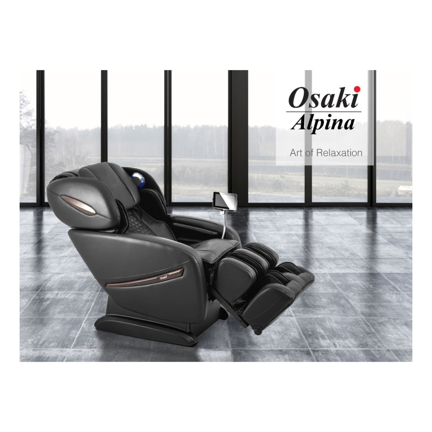 Osaki Pro Alpina Massage Chair, Black - Image 5