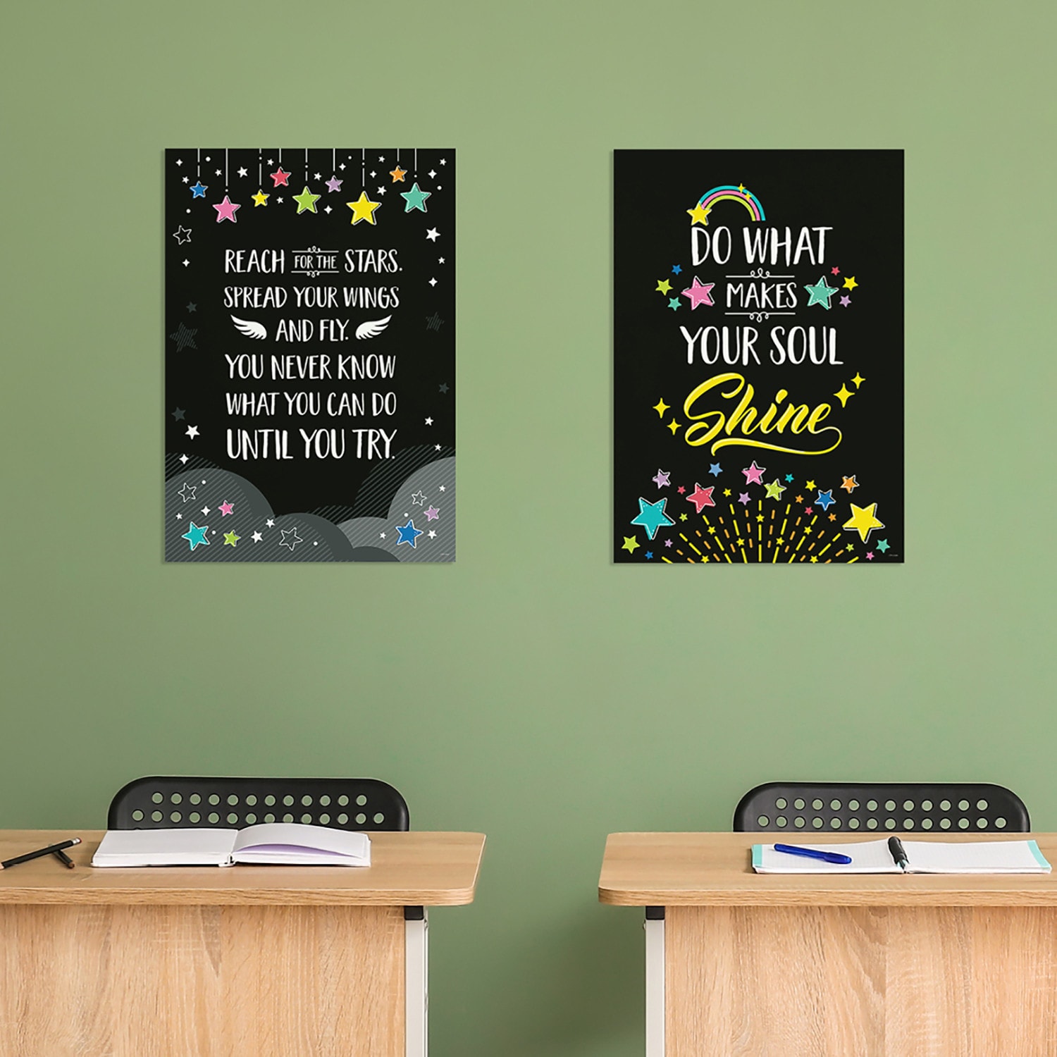 Creative Teaching Press Inspire U Posters, 13-3/8in x 19in, Star Bright, Pack Of 4 Posters - Image 5