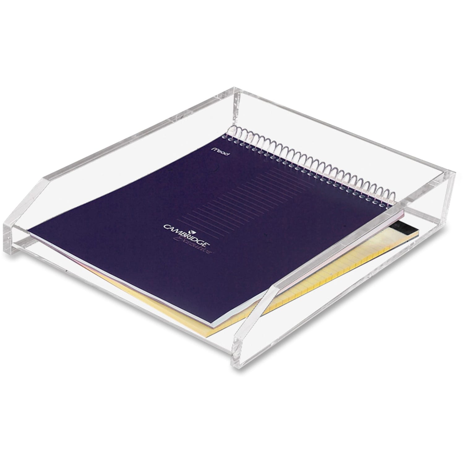 Kantek Single Letter Tray, 2 1/2in x 10 1/2in x 13 3/4in, Clear - Image 3