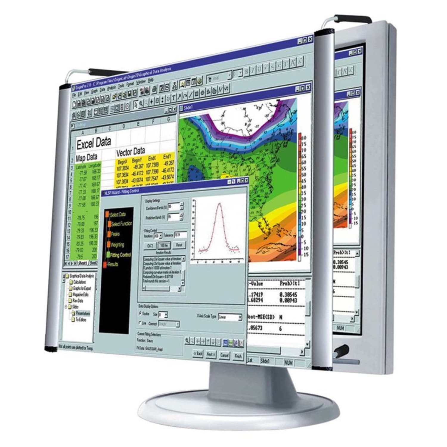 Kantek Lcd Monitor Magnifier 17in, Magnifying Area 14.50inW x 12.38inL, Overall Size 12.9inH x 7inW x - Image 6