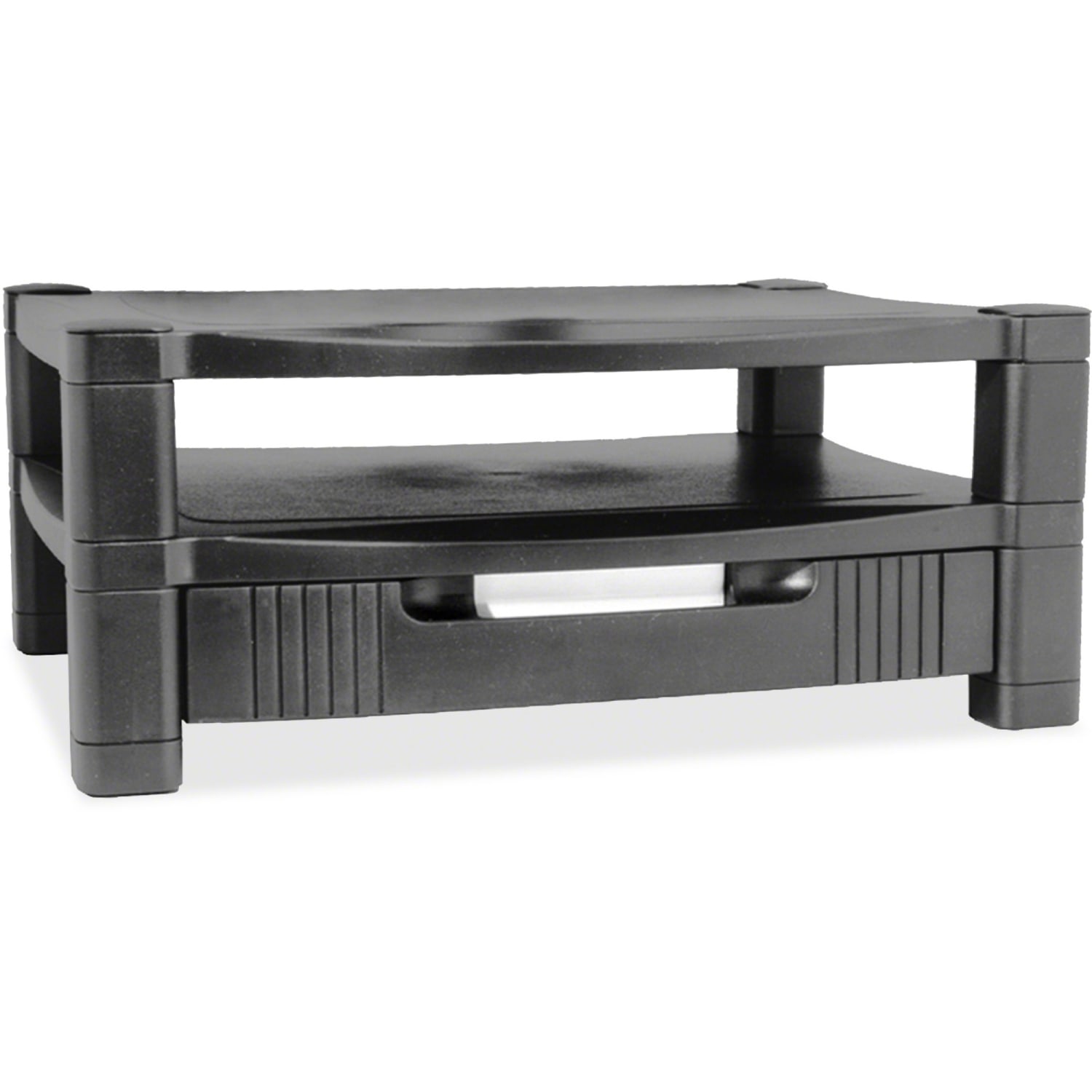 Kantek 2-Level Monitor Stand with Drawer - CRT Display Type Supported - Black - Image 5