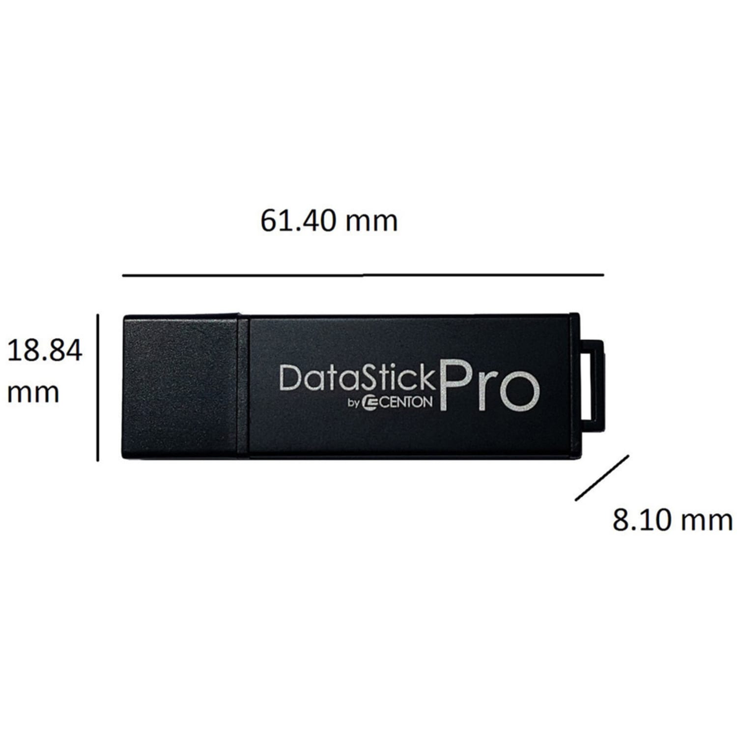 Centon DataStick Pro USB 2.0 Flash Drive, 32GB, Gray - Image 6
