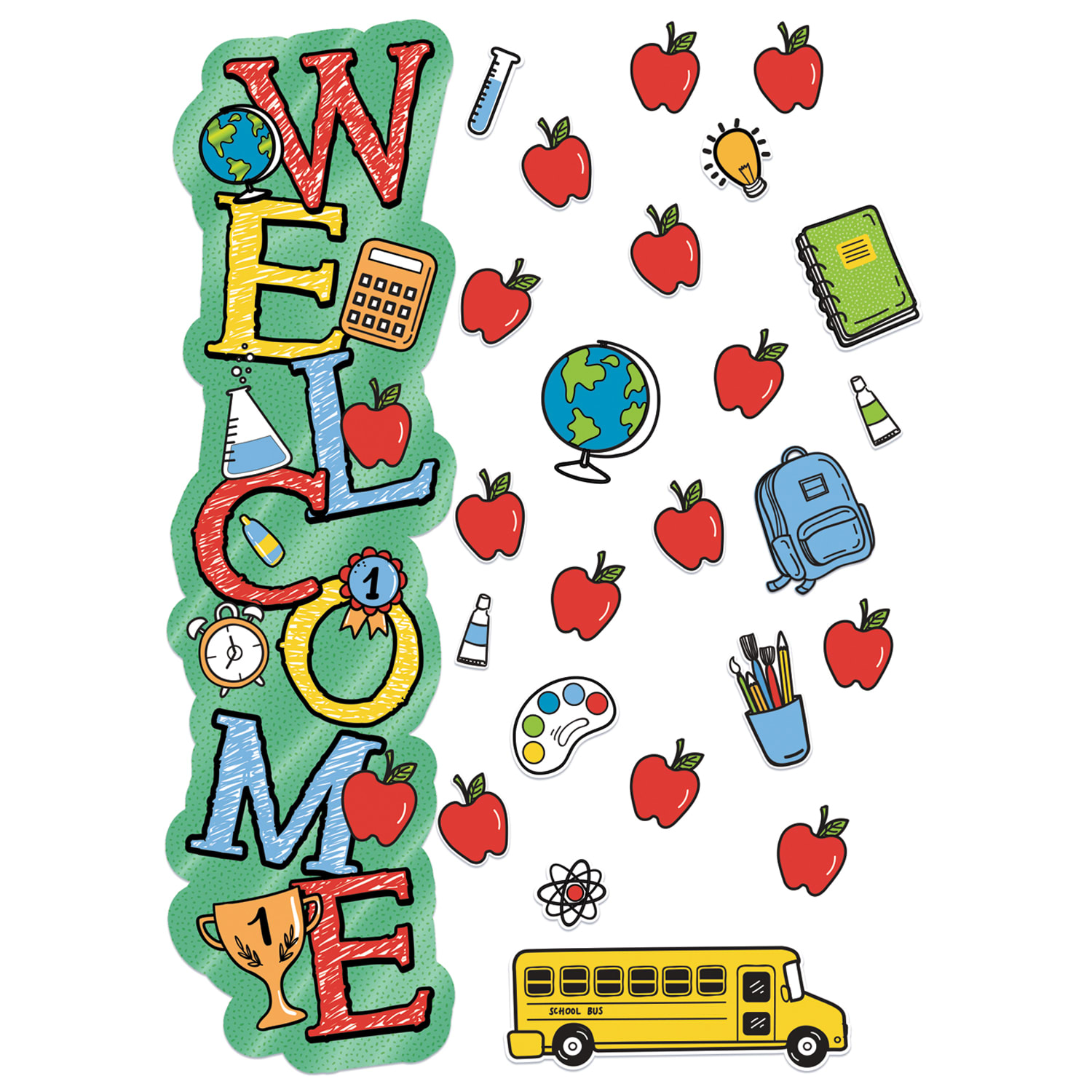 Eureka Back To School All-In-One 40-Piece Door Decor Kits, Welcome, Set Of 2 Kits - Image 3