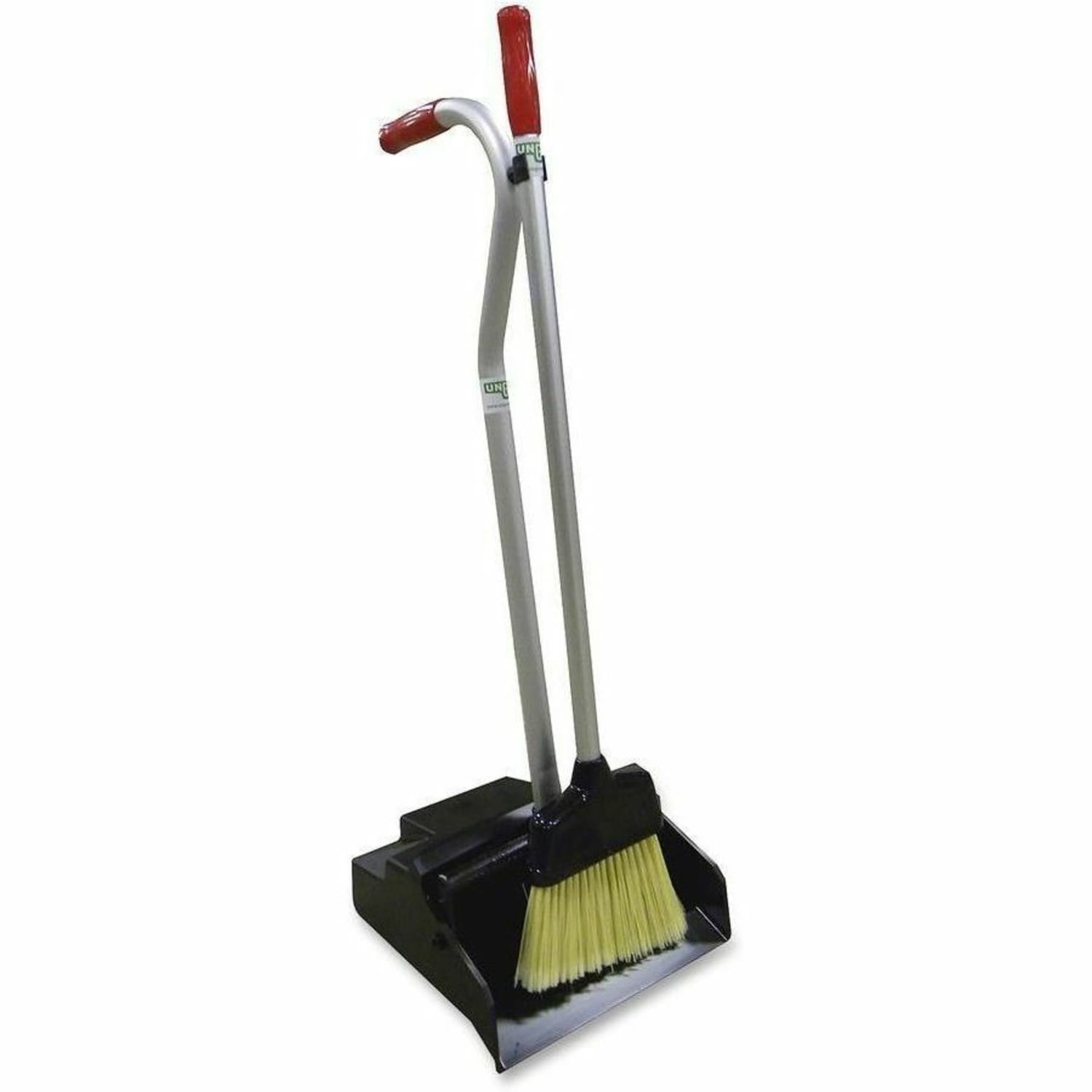 Unger Ergo Dustpan With Broom, Black/Silver/Red - Image 3
