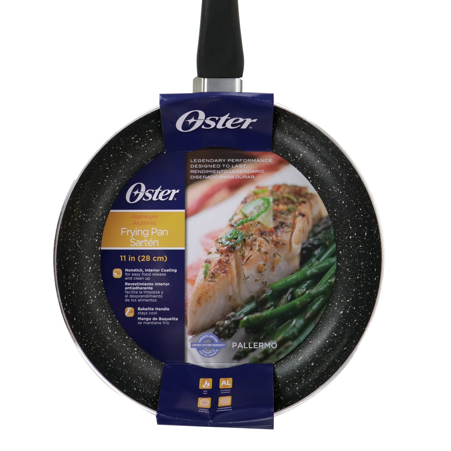 Oster Pallermo Non-Stick Aluminum Frying Pan, 11in, Charcoal - Image 5