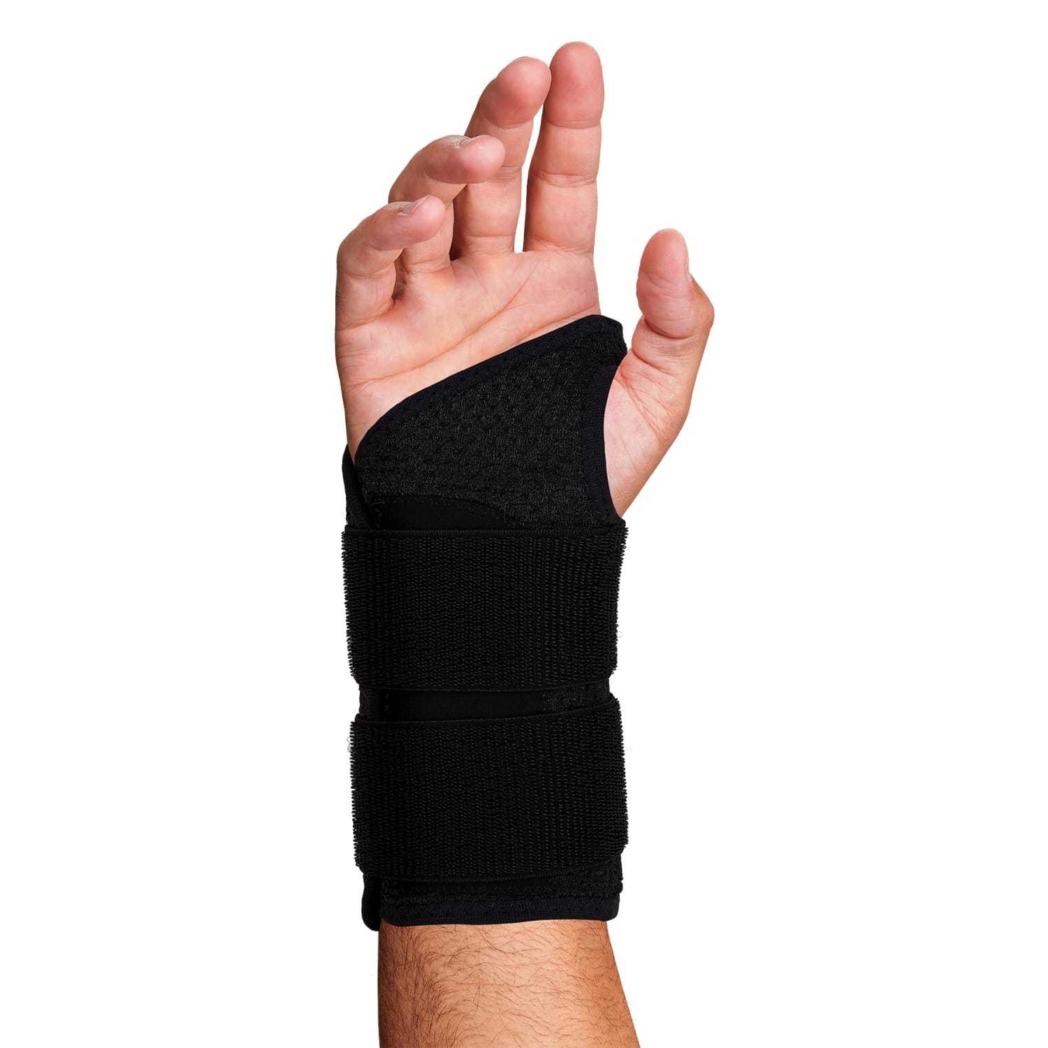 Ergodyne ProFlex 4015 Wrist Brace Support, Double Strap, M-Right, Black