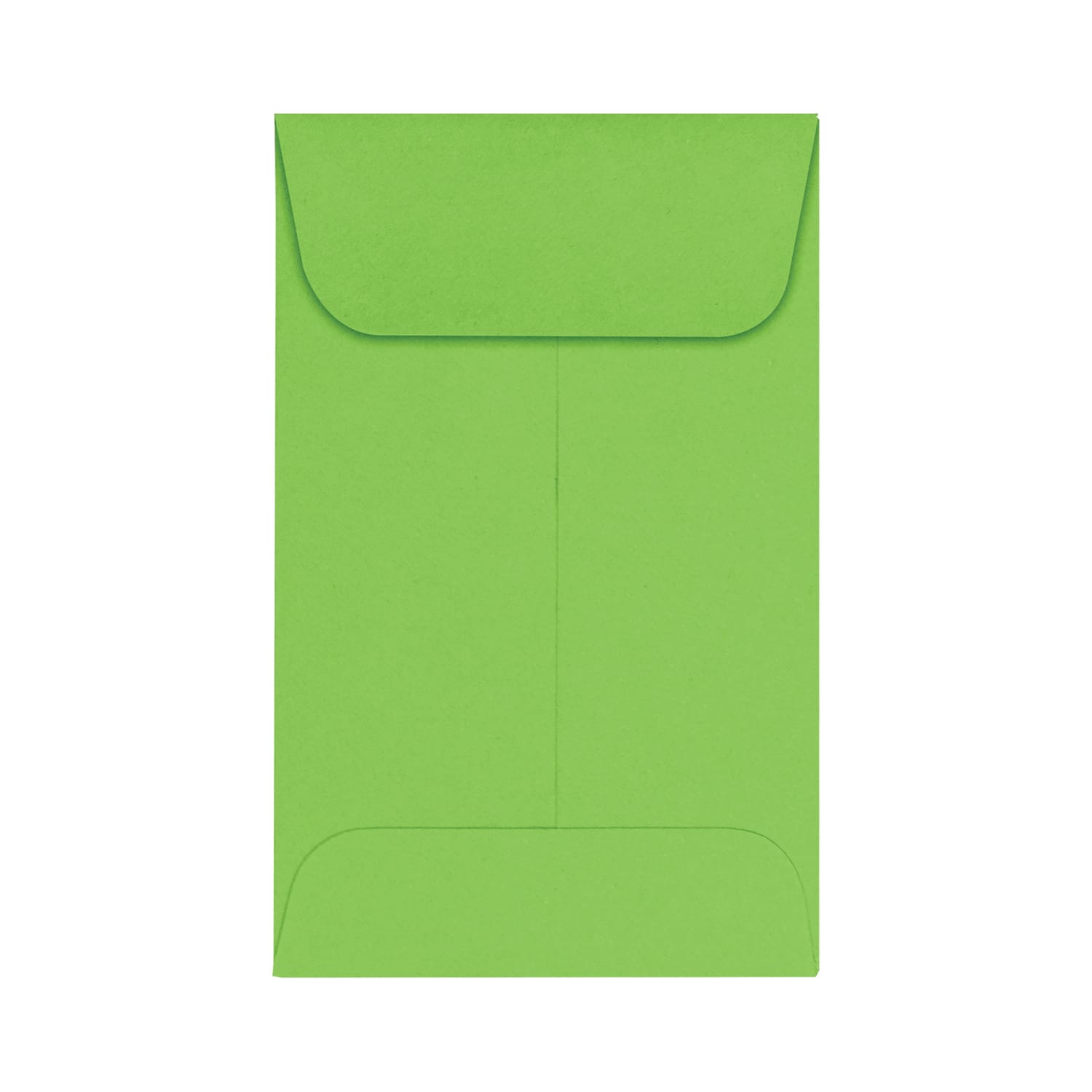 LUX Coin Envelopes, #1, Gummed Seal, Limelight, Pack Of 250