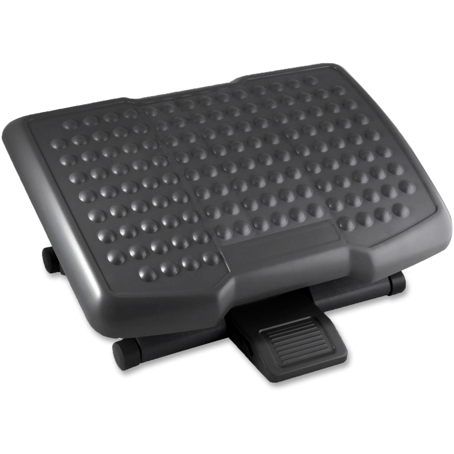 Lorell Adjustable Height Footrest  4in to 650in Adjustable Height  Black  1 Each PopularChairscom
