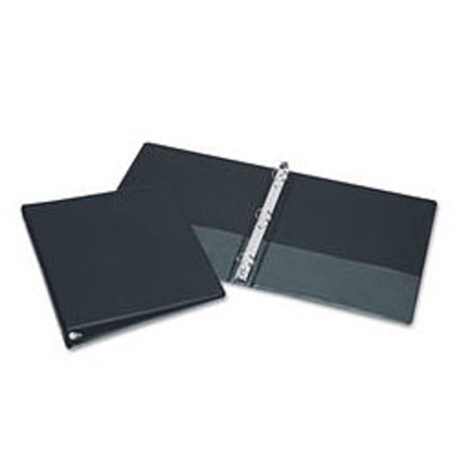 SKILCRAFT Round Ring Binder, 2in, 8 1/2in x 11in (Letter), Black, Recycled, 1 Each - Image 3