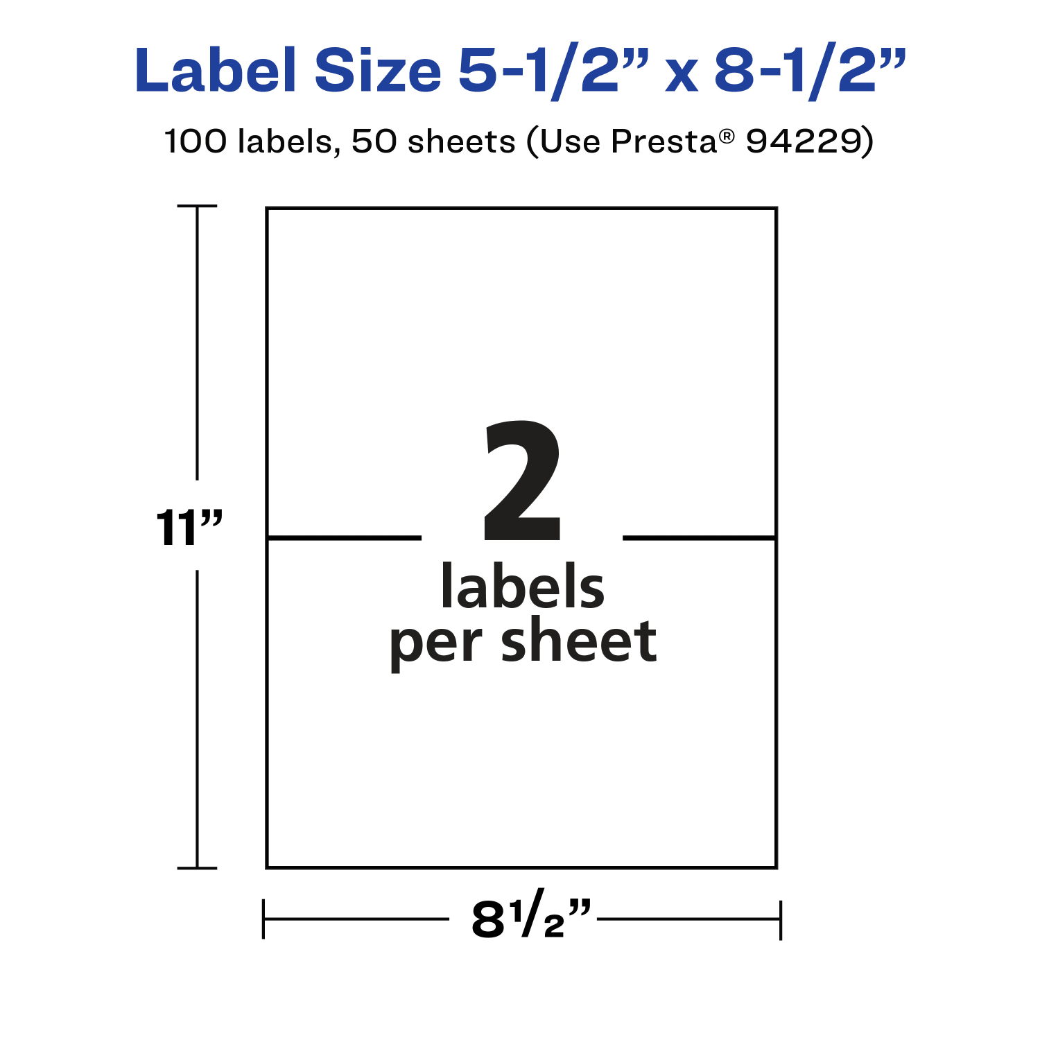 Avery Permanent Labels, 94229-CMF50, Rectangle, 5-1/2in x 8-1/2in, Matte Clear, Pack Of 100 - Image 6