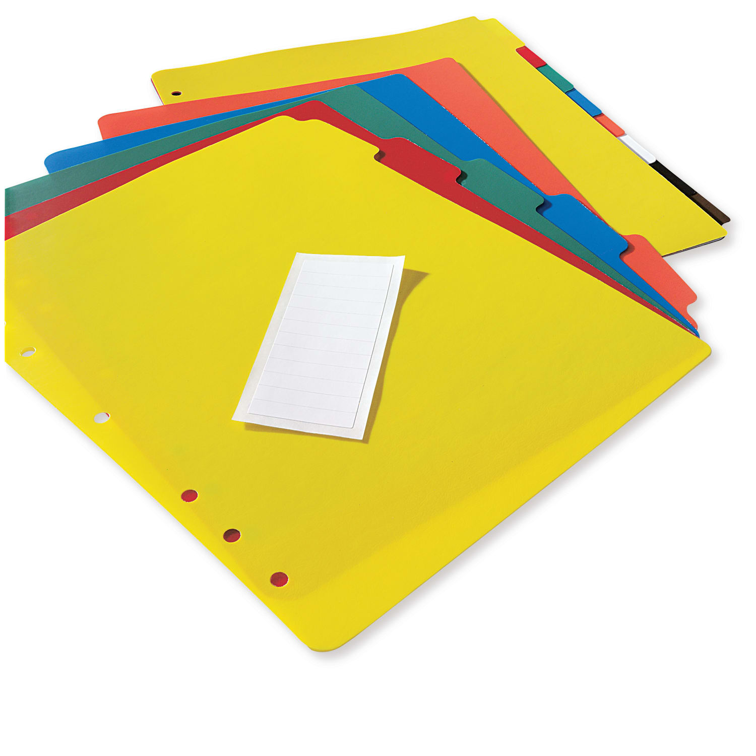 Avery Heavy Duty Plastic Dividers With White Tab Labels, 8 1/2in x 11in, Multicolor, 5-Tab - Image 6