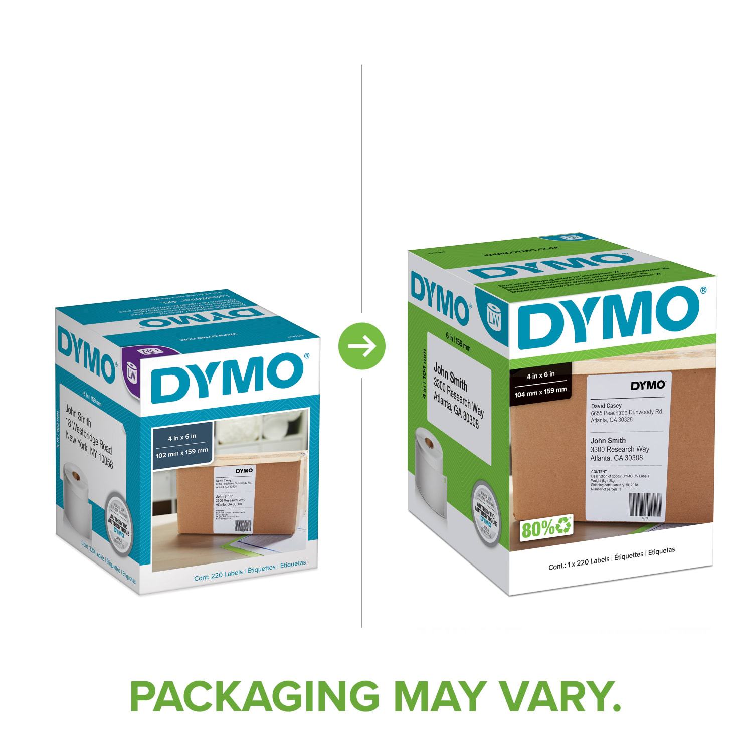 DYMO LabelWriter Shipping Labels For 4XL and 5XL Model, 1951462, White, 4in x 6in, Roll Of 220 - Image 3